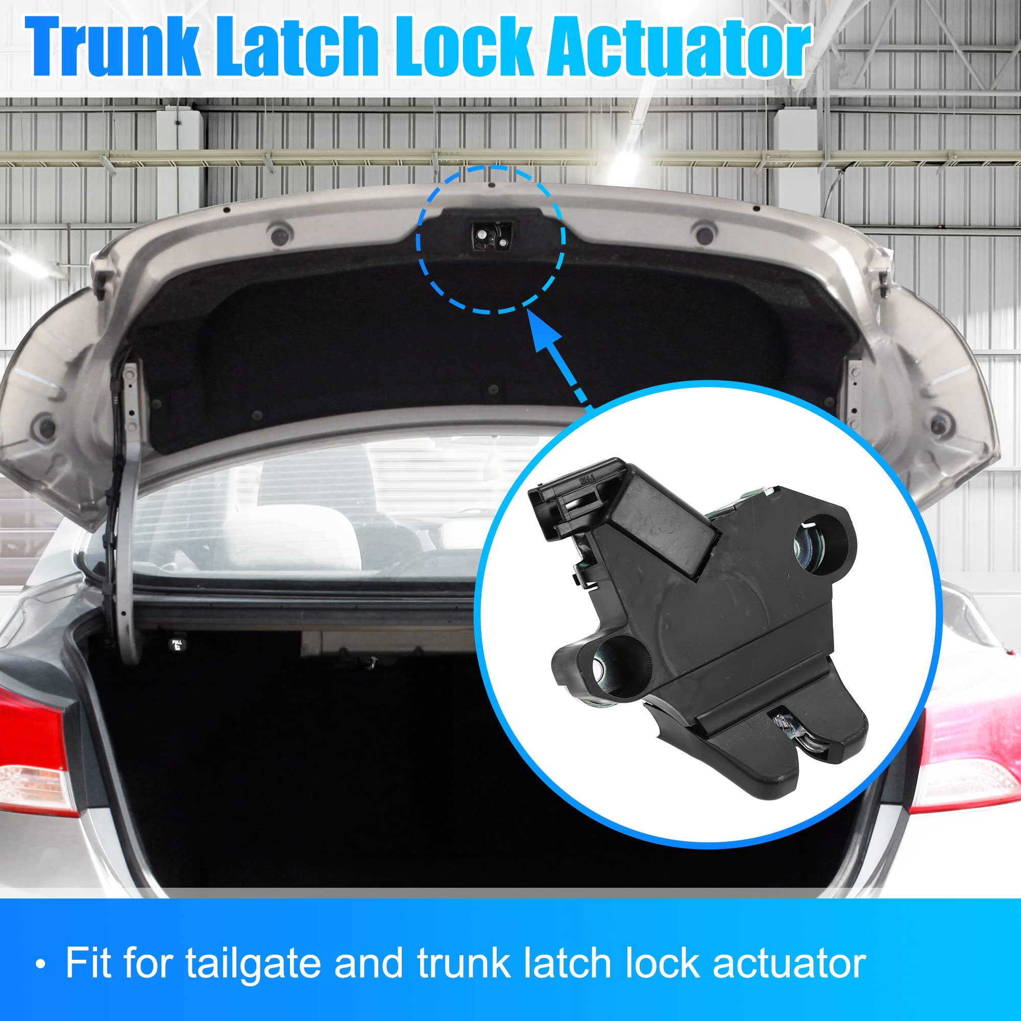 X AUTOHAUX Trunk Latch Lock Actuator 64600-AC030 Compatible with 2005-2012 Toyota Avalon - Engine Tailgate Door Latch Actuator Motor Replacement Part - Perfect for Car Door Repair & Maintenance