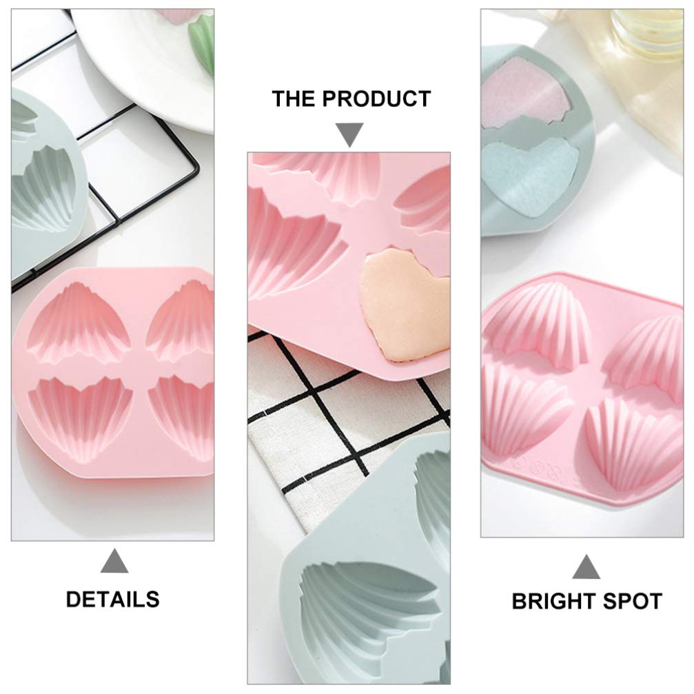 2-Pack Heart-Shaped Nonstick Cake Pans for Baking Cupcakes & Cakes - 4-Inch Baking Molds for Oven, Perfect for Valentine's Day, Birthdays & Party Desserts