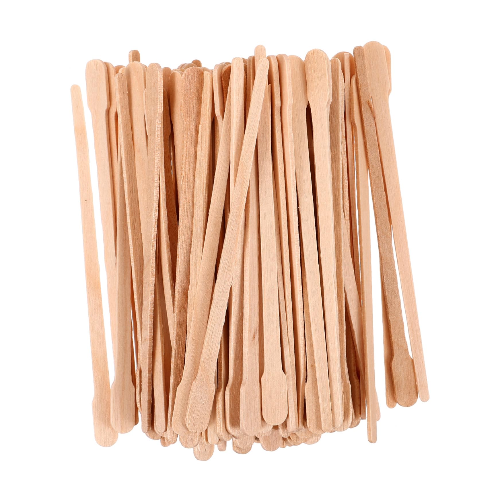 iPetboom 100PCS Disposable Wooden Waxing Sticks - Ideal for Body, Face, Nose & Eyebrow Hair Removal - Smooth Wax Application Spatulas for Salon & Home Waxing