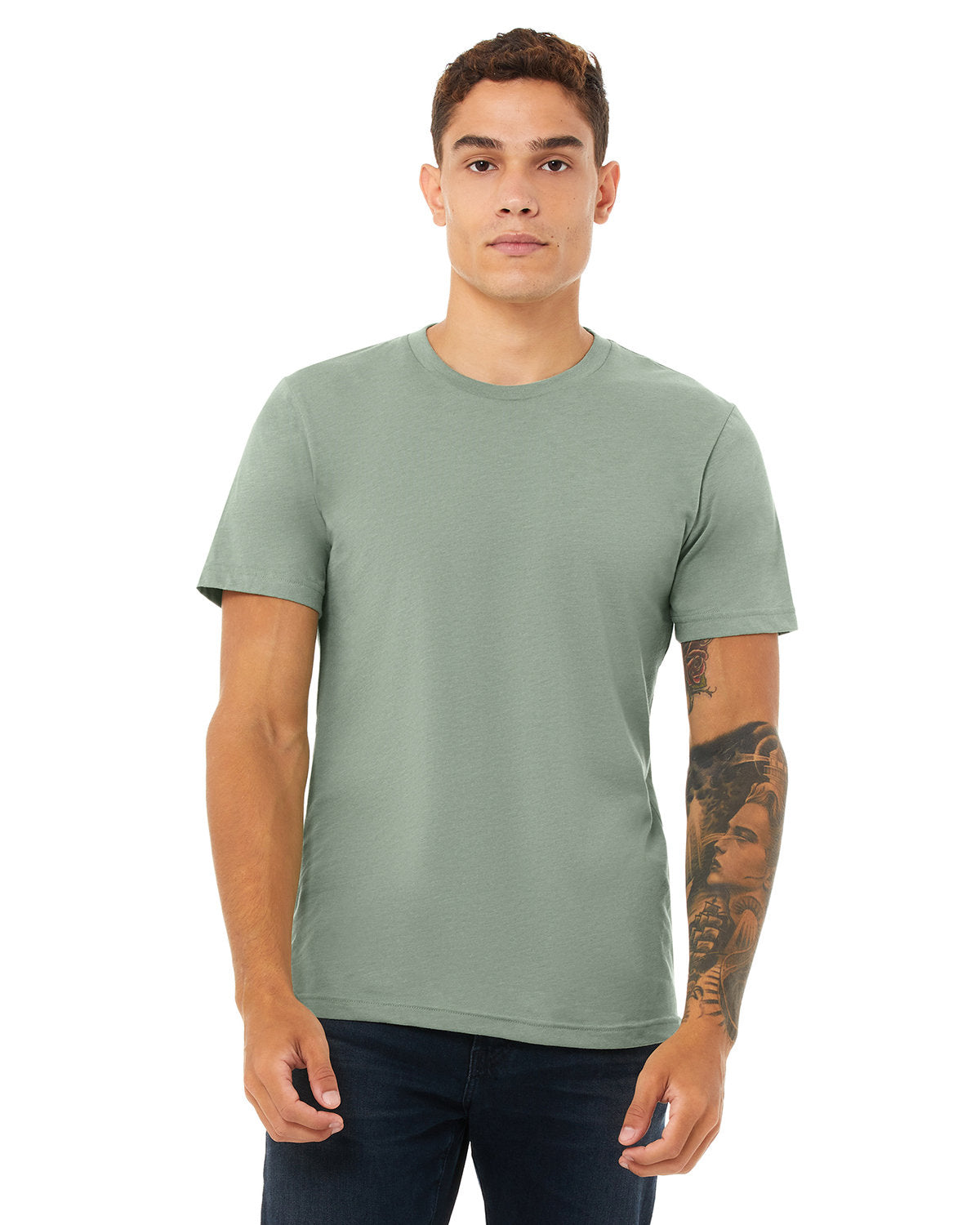 Bella + Canvas 3001CVC Unisex Heather CVC Crew Neck T-Shirt - Soft Cotton Blend Tee for Men & Women - Perfect for Casual Wear, Screen Printing, and Everyday Comfort