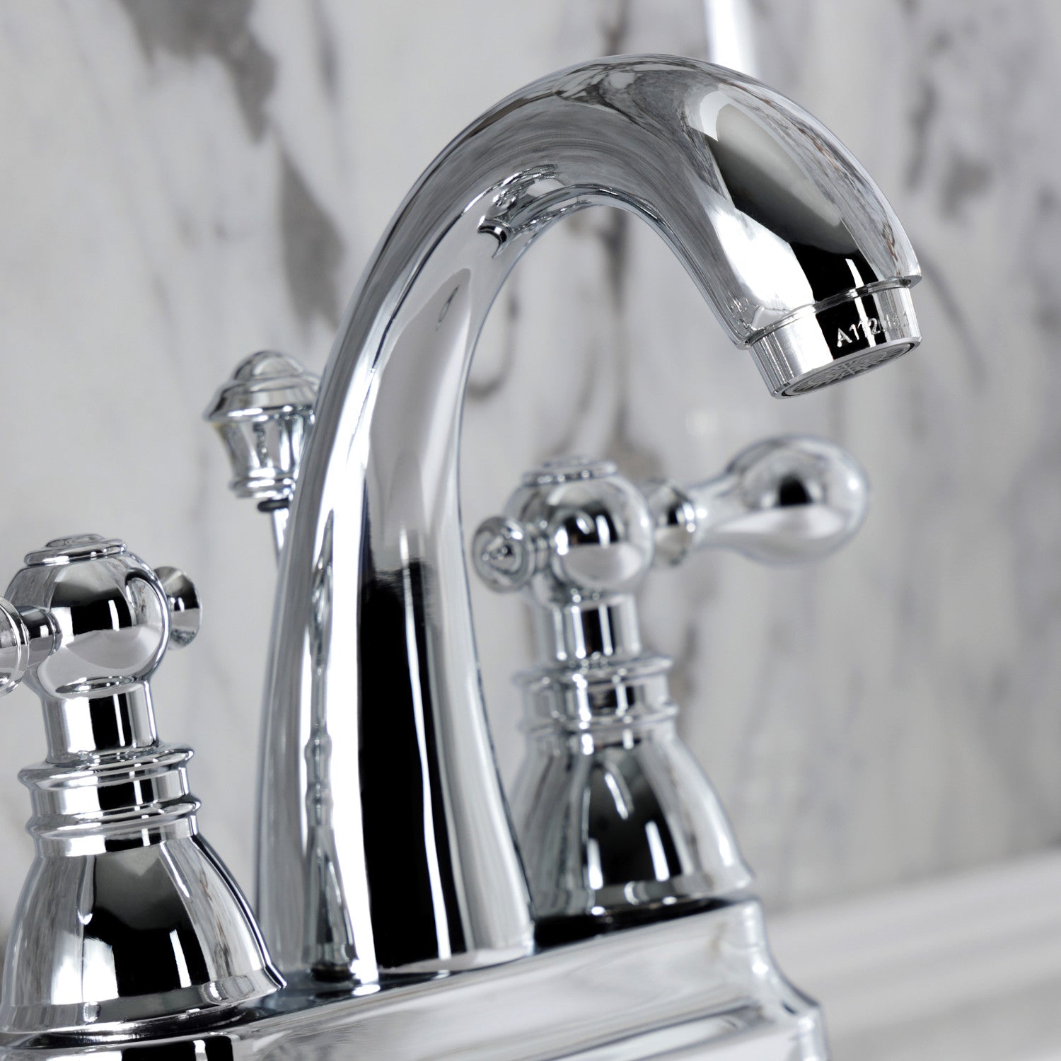 FSY5611ACL Classic American 4-Inch Centerset Bathroom Faucet - Double Handle Deck Mount with Pop-Up Drain - Polished Chrome Finish - Perfect for Small Bathrooms & Powder Rooms