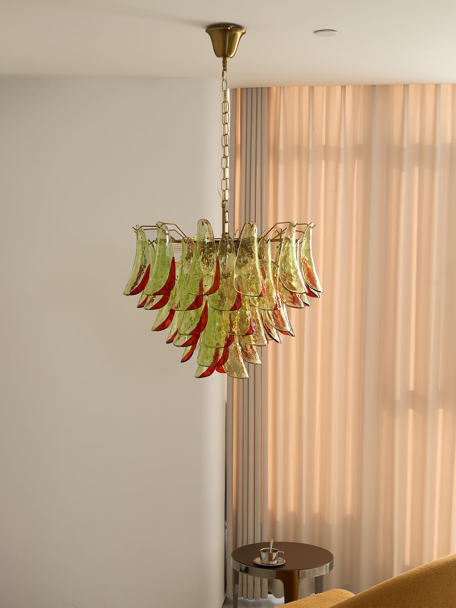 Marielle Murano Glass Chandelier - Elegant Crystal Ceiling Light Fixture for Dining Room, Living Room & Bedroom Decor