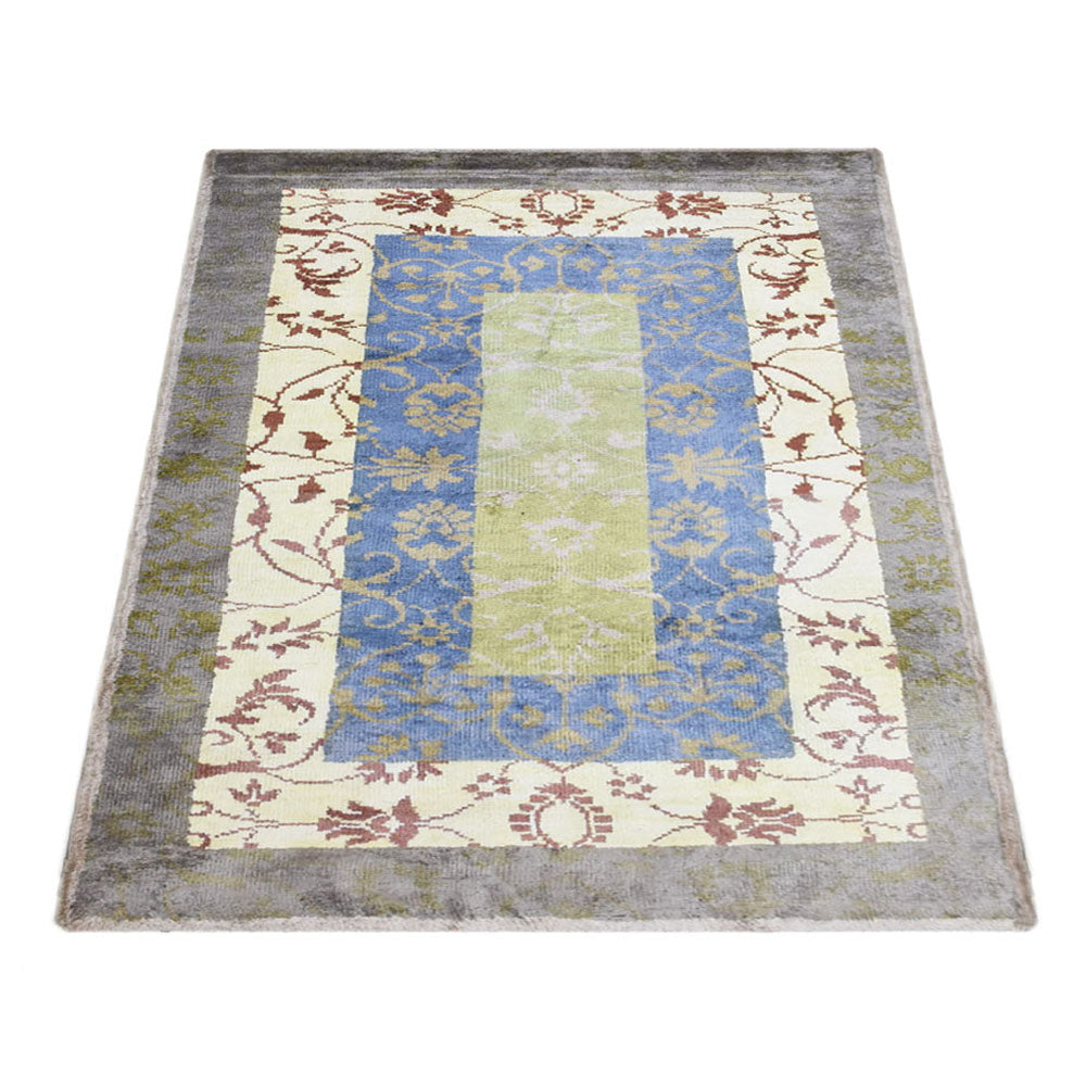 Hand Knotted Hypnotic Rug - Premium Bohemian Area Rug for Living Room, Bedroom & Home Decor