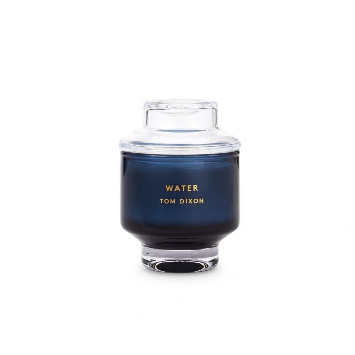 TOM DIXON Elements Scented Candle - Medium 300g Water Scent for Home Decor, Relaxation & Aromatherapy - Perfect for Living Rooms, Bedrooms & Spa Settings