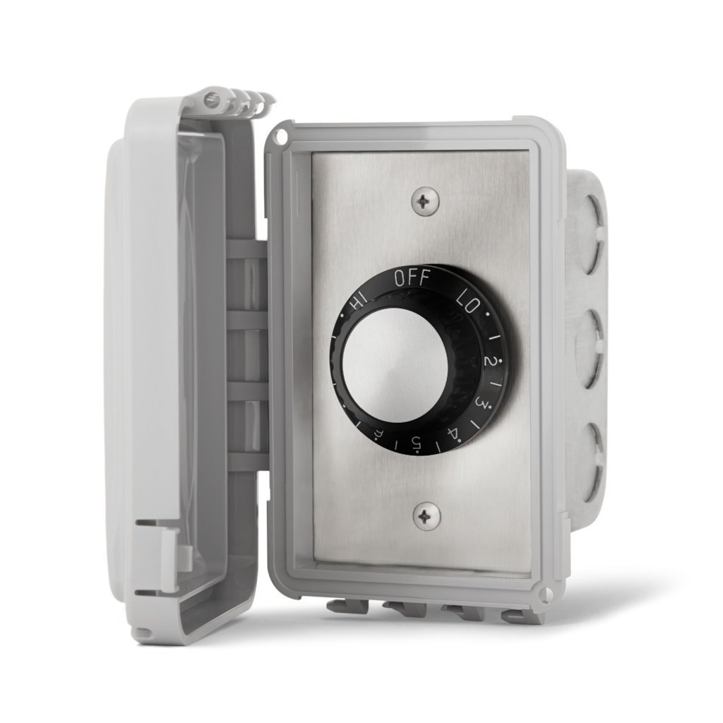 Infratech INF Input In-Wall Regulator for 120V/240V Single Element Electric Heaters - Weatherproof Cover - Perfect for Home, Office & Outdoor Heating Solutions