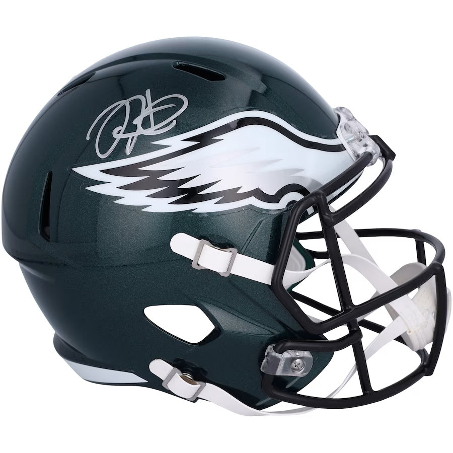Jalen Hurts Autographed Philadelphia Eagles Full Size Speed Replica Helmet - Officially Licensed NFL Collectible for Eagles Fans & Sports Memorabilia Collectors - Perfect for Game Room Display, Man Cave Decor, and Football Gift Ideas