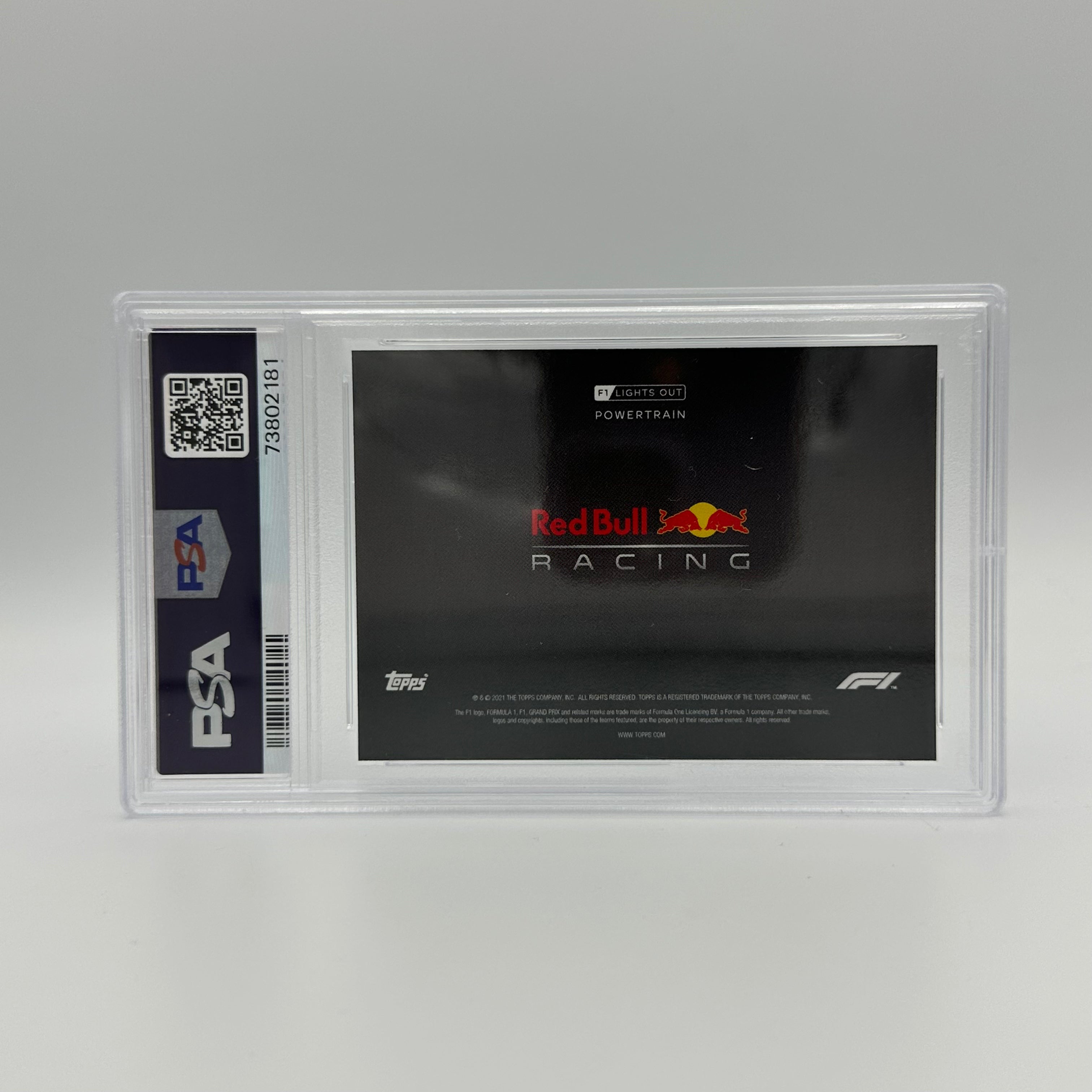 PSA 10 65/99 Red Bull Racing Honda Powertrain Blue Trading Card - Perfect for Collectors, F1 Memorabilia Enthusiasts & Sports Investors