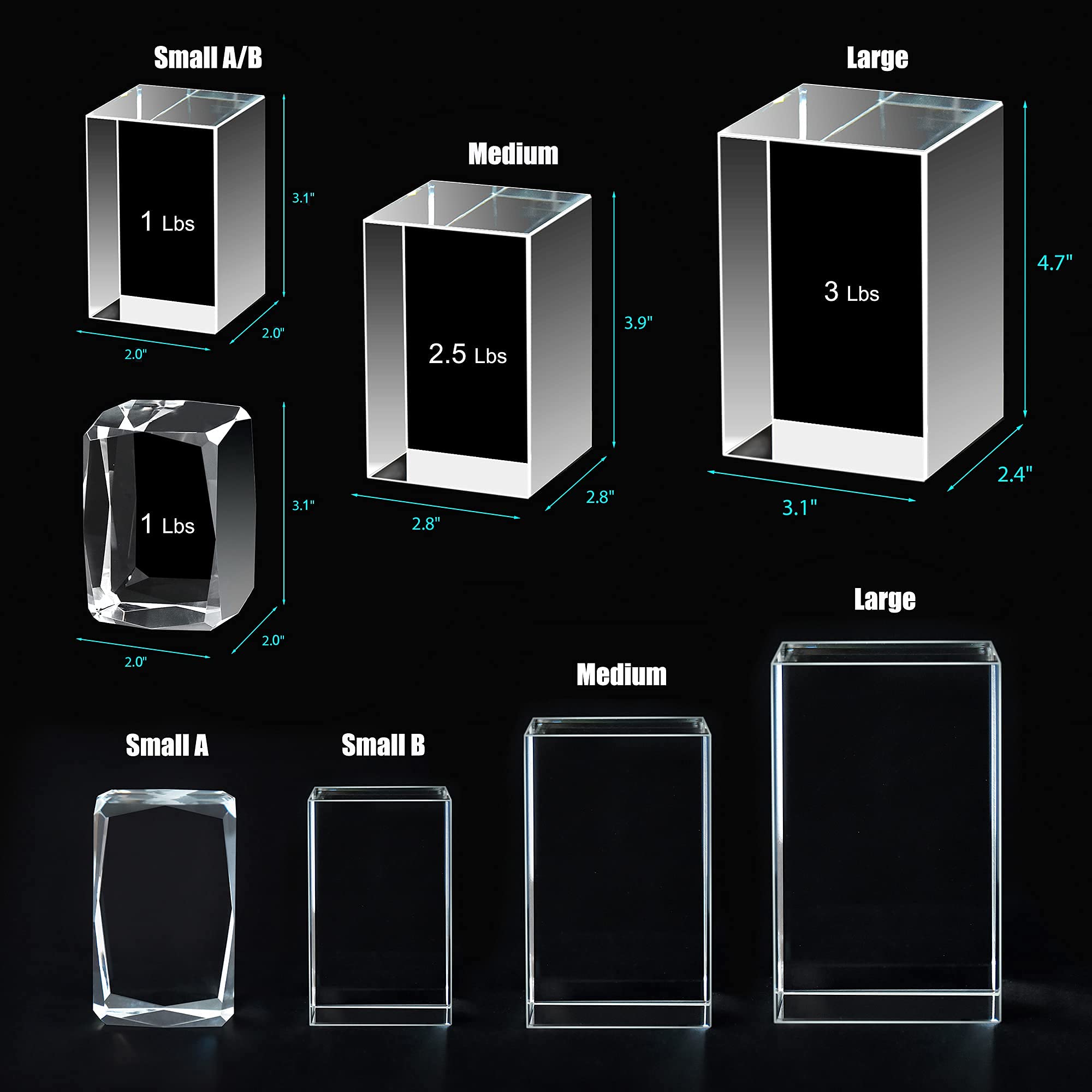 Custom 3D Crystal Photo Cube with Black Wooden Base & Warm White LED Lights - Personalized Gift Set with Free Keychain - Perfect for Anniversaries, Weddings, and Home Decor