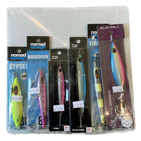 J&B Inshore Jigging Pack - Saltwater Fishing Lures Set for Bass, Snapper & Redfish | Perfect for Kayak Fishing & Shore Casting