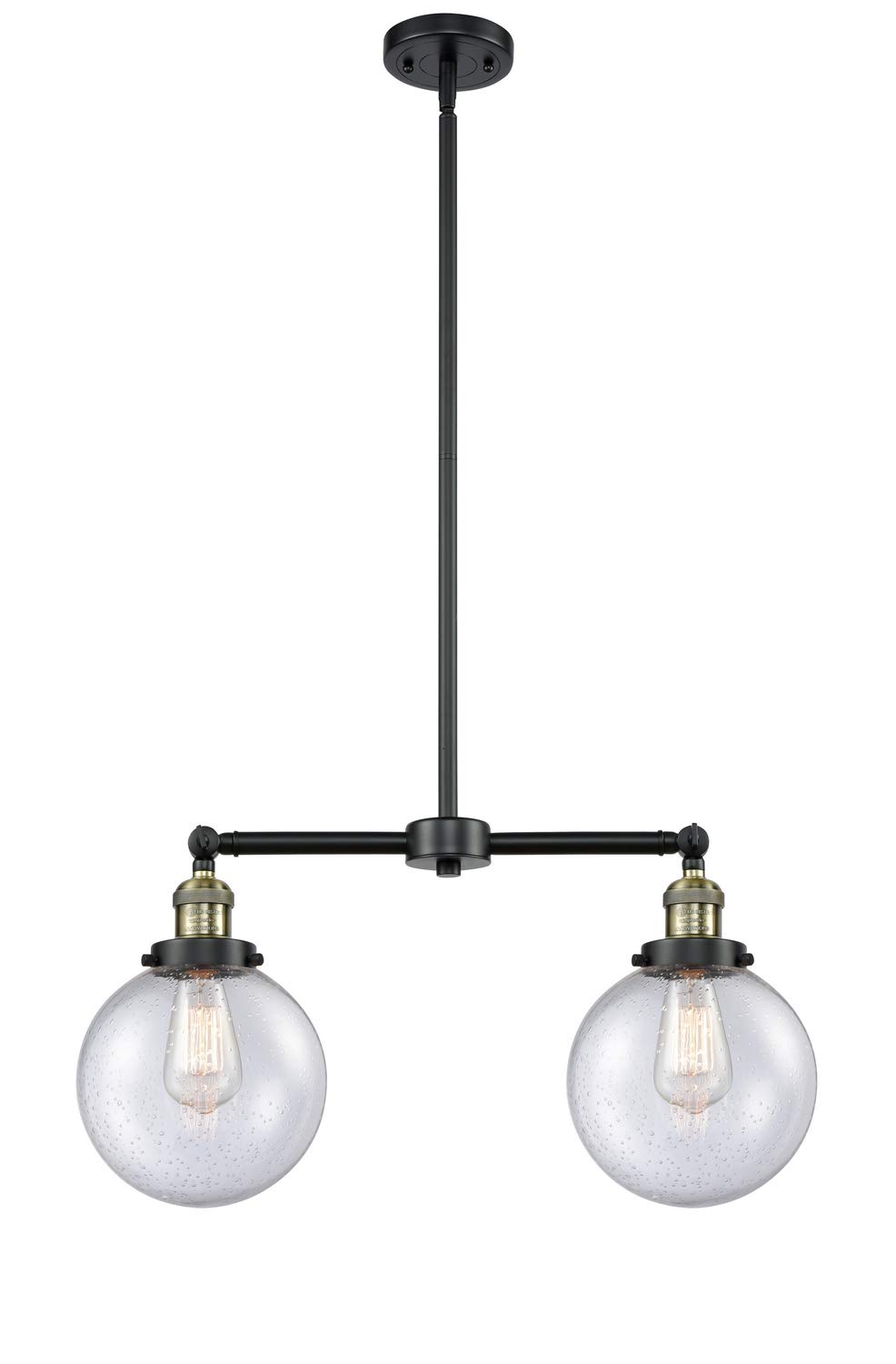 Vintage Dimmable LED Chandelier with 8 Lights - Black Antique Brass Finish - Energy Efficient Ceiling Fixture for Dining Room, Bedroom or Living Room Decor