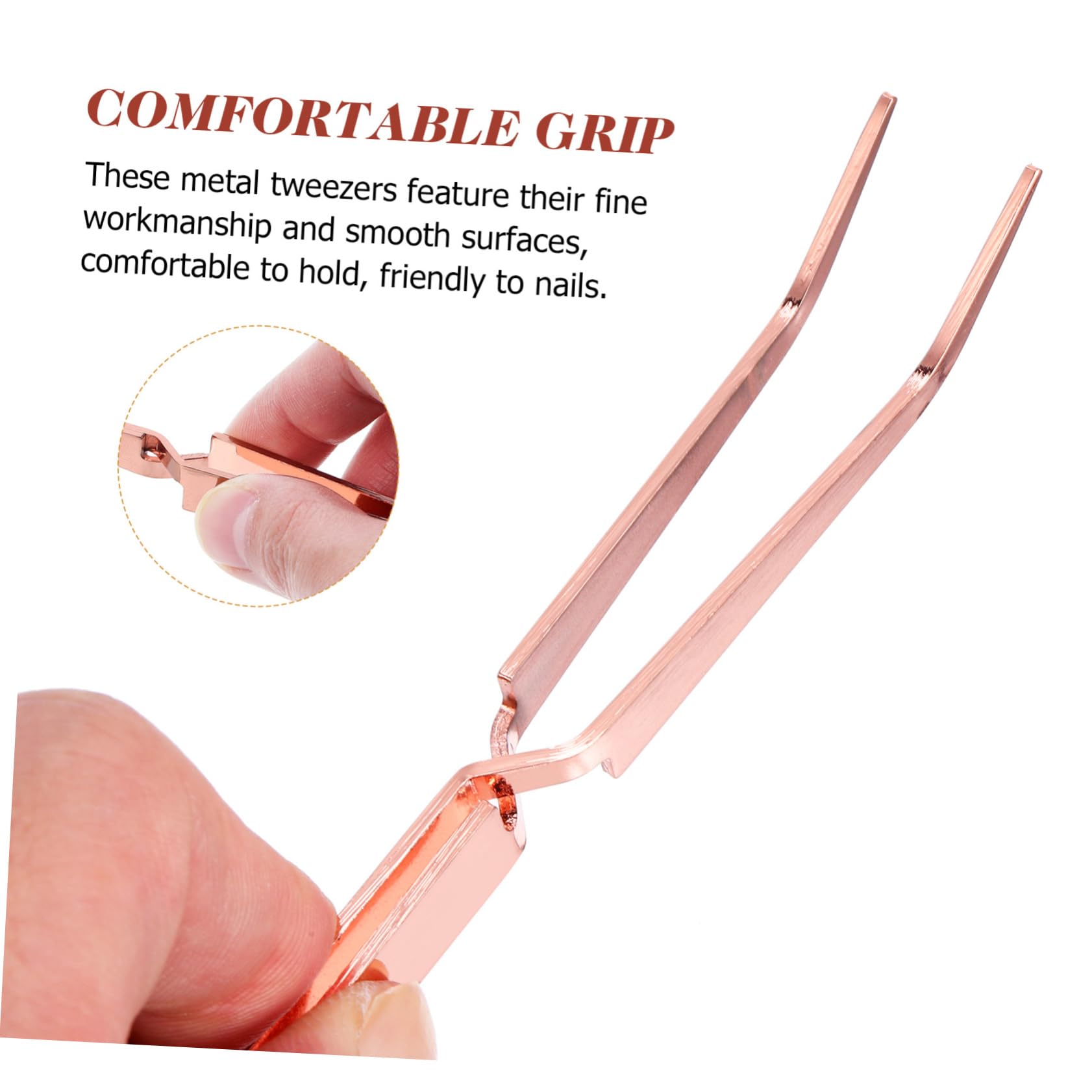 minkissy 8 Pcs Stainless Steel Nail Shaping Tweezers Set - Nail Clippers, Cuticle Trimmer, Rhinestone Applicator & Manicure Tools for Professional Salon & Home Nail Care