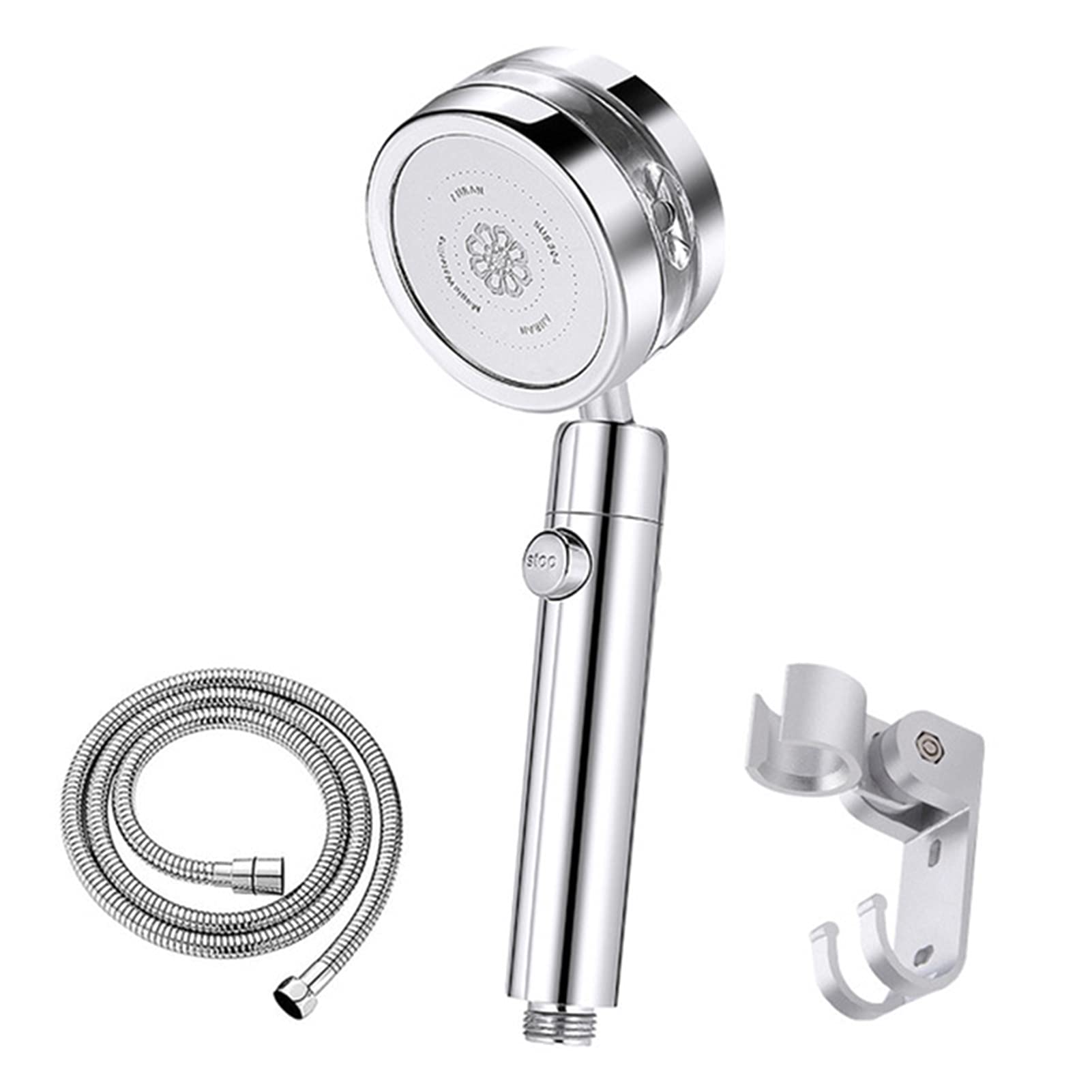 High Pressure Rain Shower Head with Removable Handheld Spray - Smart Switch & Shut Off Button - Perfect for Home Bathroom Renovation & Spa-Like Shower Experience
