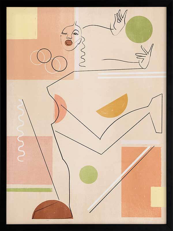 Dancer Framed Art Print - Elegant Wall Decor for Living Room, Bedroom & Office - Perfect Gift for Dance Lovers & Home Decor