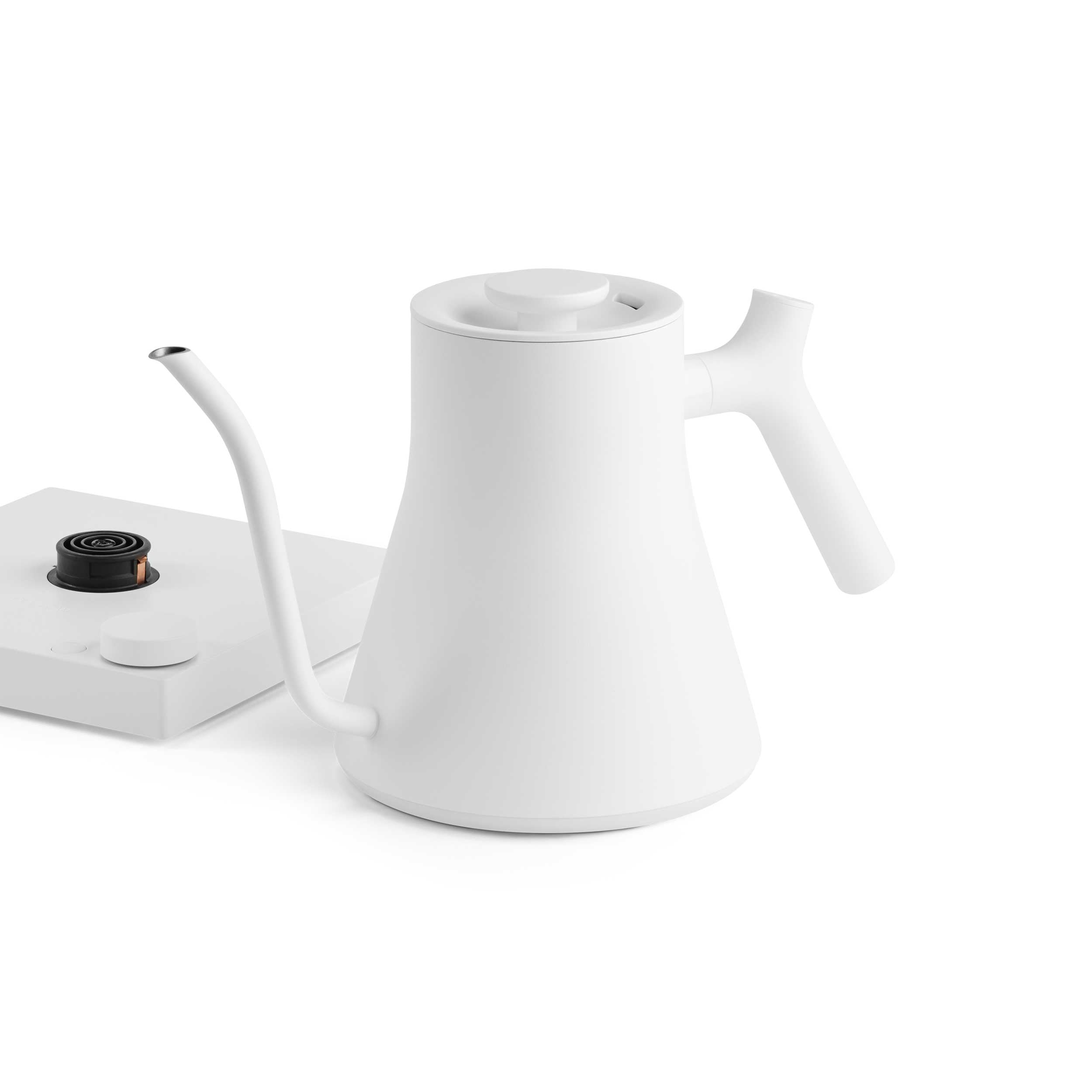 Fellow Stagg EKG Pro Electric Gooseneck Kettle - Matte White | Precision Pour-over Coffee & Tea Brewer for Home & Office Use