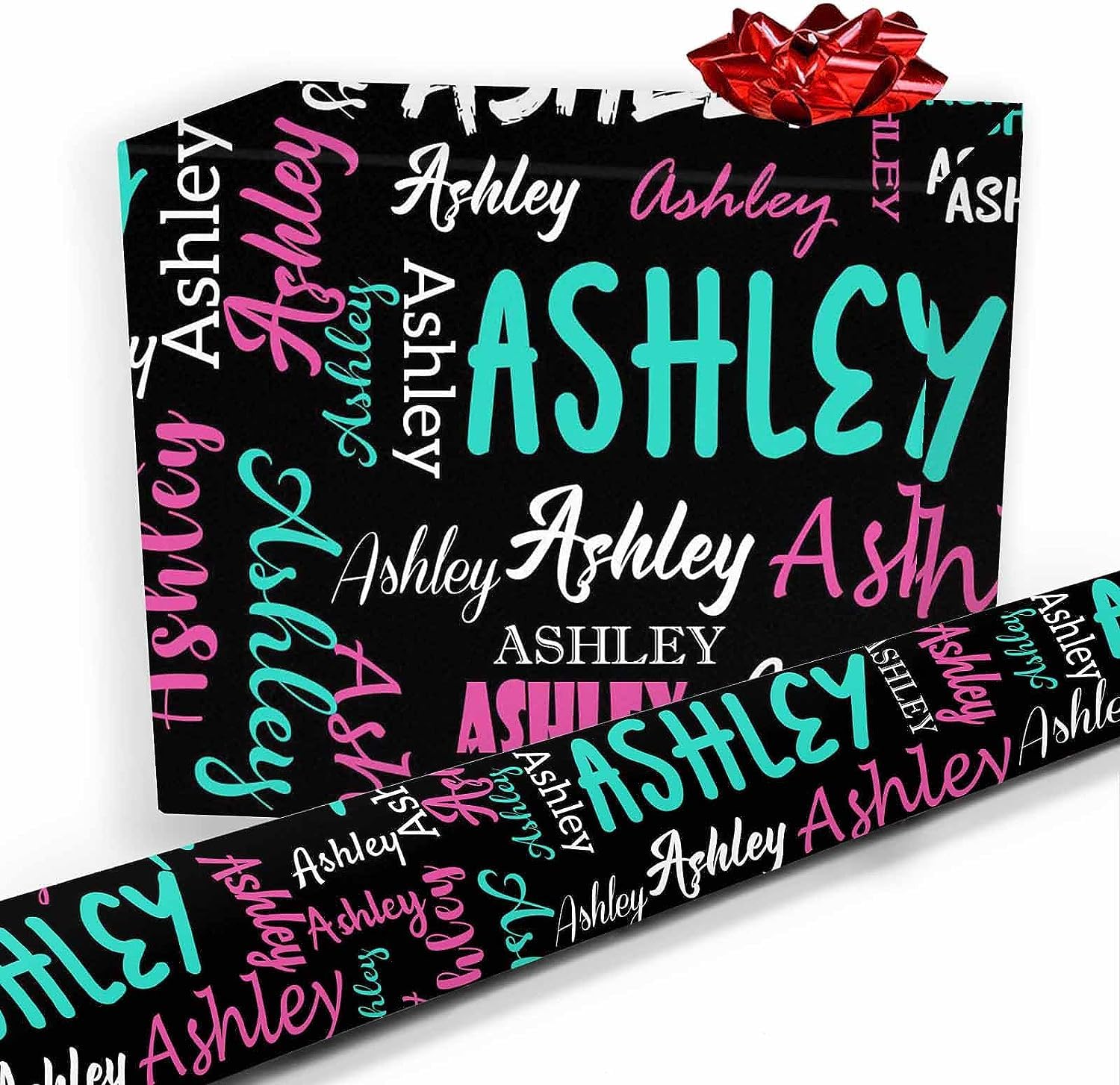 Custom Personalized Name Birthday Wrapping Paper - Funny Gift Wrap 58