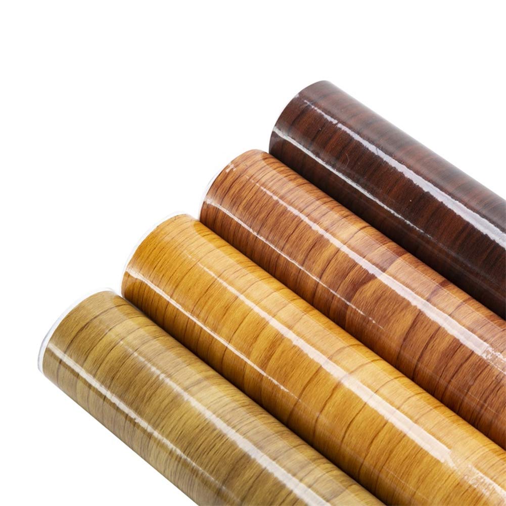 Premium Self-Adhesive Wood Grain Car Interior Film - 30cm x 100cm Waterproof Vinyl Sticker for Dashboard, Door Panels & Furniture - Easy DIY Upgrade for Cars, Cupboards & Home Decor