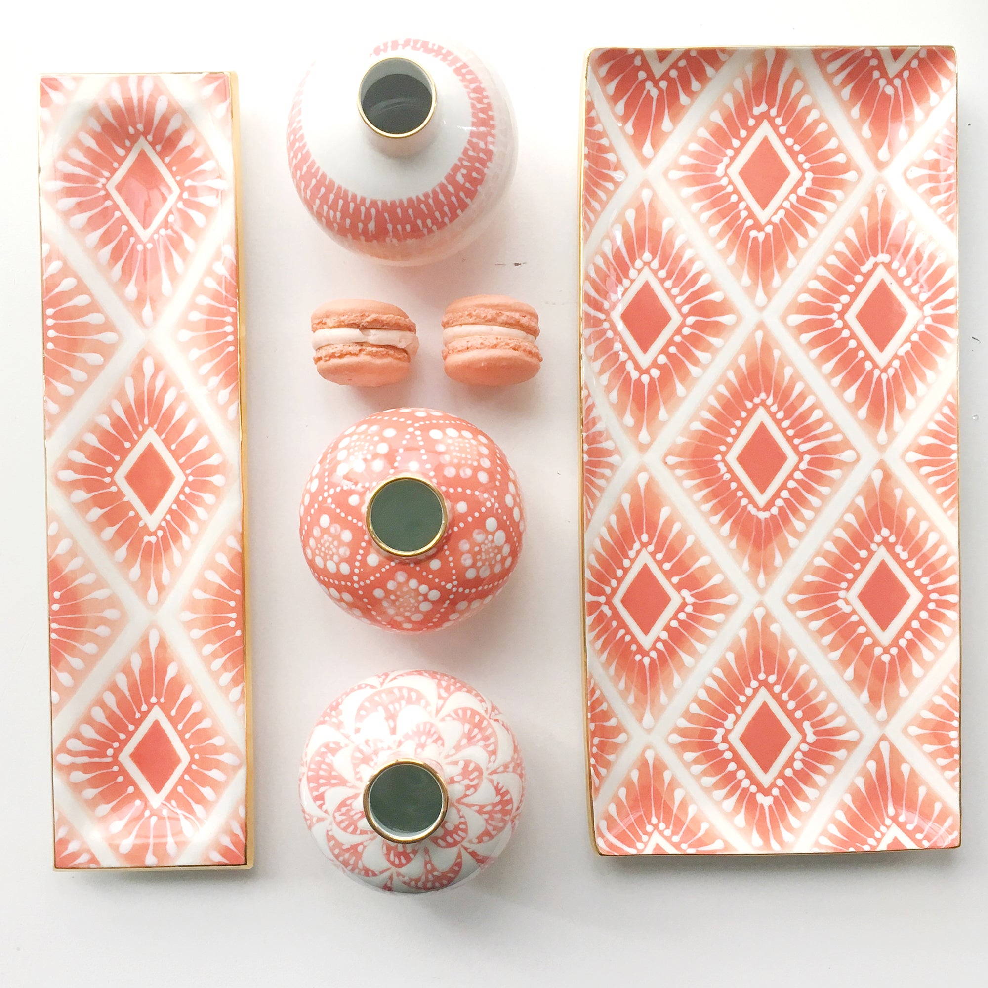 Pink Home & Office Accessories Set - Stylish Decor for Women, Girls, Gifts | Perfect for Bedroom, Bathroom, Desk Organization