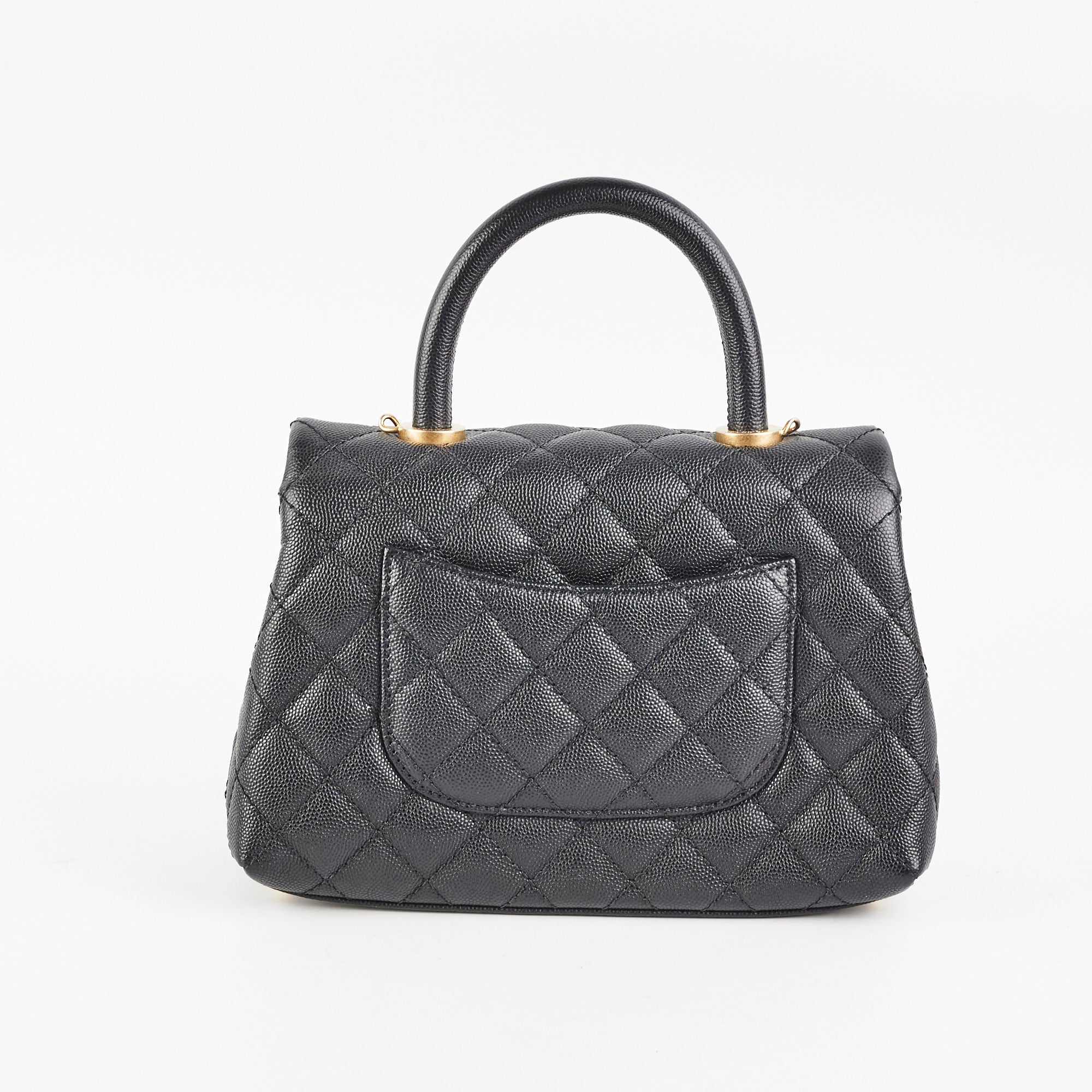 Chanel Small Coco Handle Bag in Black Caviar Leather - Luxury Crossbody Purse for Women, Perfect for Date Night & Evening Events