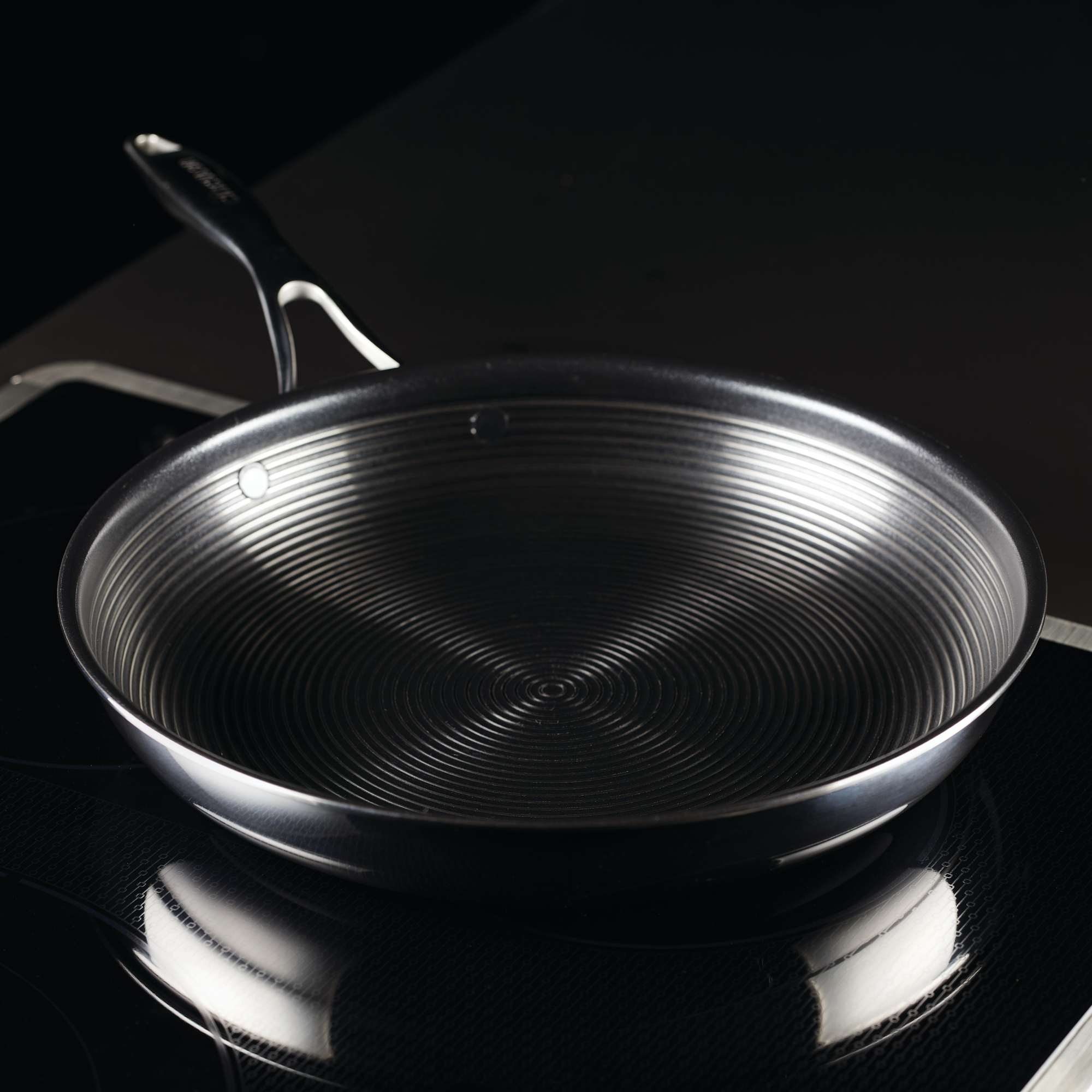12.5 Inch Nonstick Open Frying Pan - Professional Grade Skillet for Perfect Sautéing, Frying & Cooking | Ideal for Stovetop, Oven & Camping Use