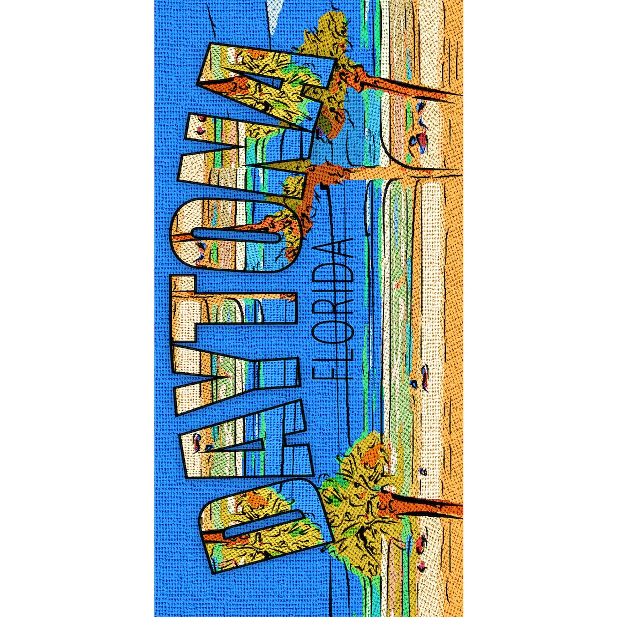 Daytona Florida Large Beach Towel - Extra Soft & Quick Dry with Unique Coastal Design | Perfect for Beach Vacations, Poolside Lounging & Summer Outdoor Activities