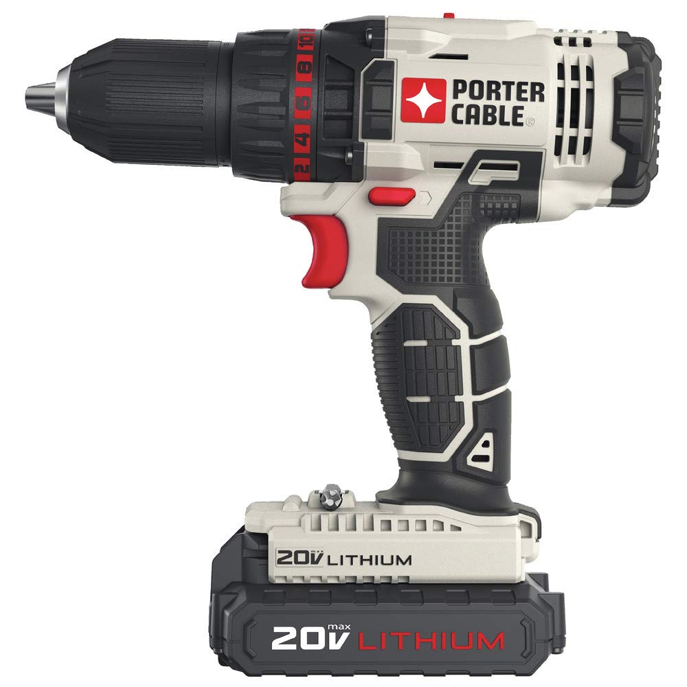 PORTER CABLE PCCK604L2 20V MAX Lithium-Ion Cordless Drill Driver and Impact Driver Combo Kit - Power Tools for DIY Projects, Home Repairs & Professional Construction Work
