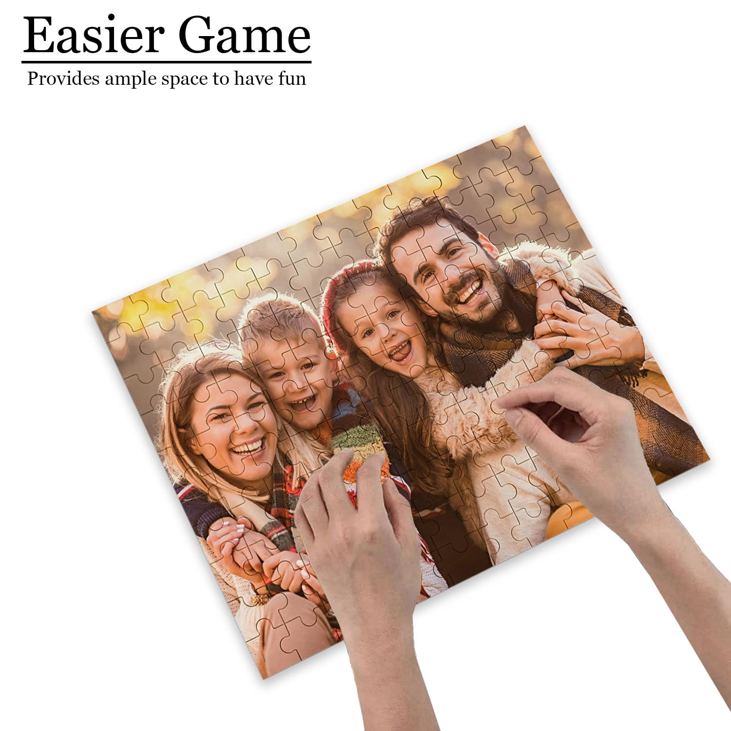 Custom Photo Puzzle - Personalized 120/200/300/500/1000 Piece Jigsaw Puzzle | Unique Gift for Family, Wedding, Graduation & Pet Lovers | Perfect for Home Decor, Memory Keeping & Special Occasions