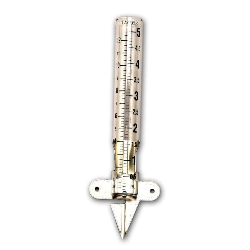 5 Capacity Glass Rain Gauge - Accurate Outdoor Rainfall Measurement for Garden, Lawn & Weather Enthusiasts - Perfect for Home, Farm & Meteorological Use