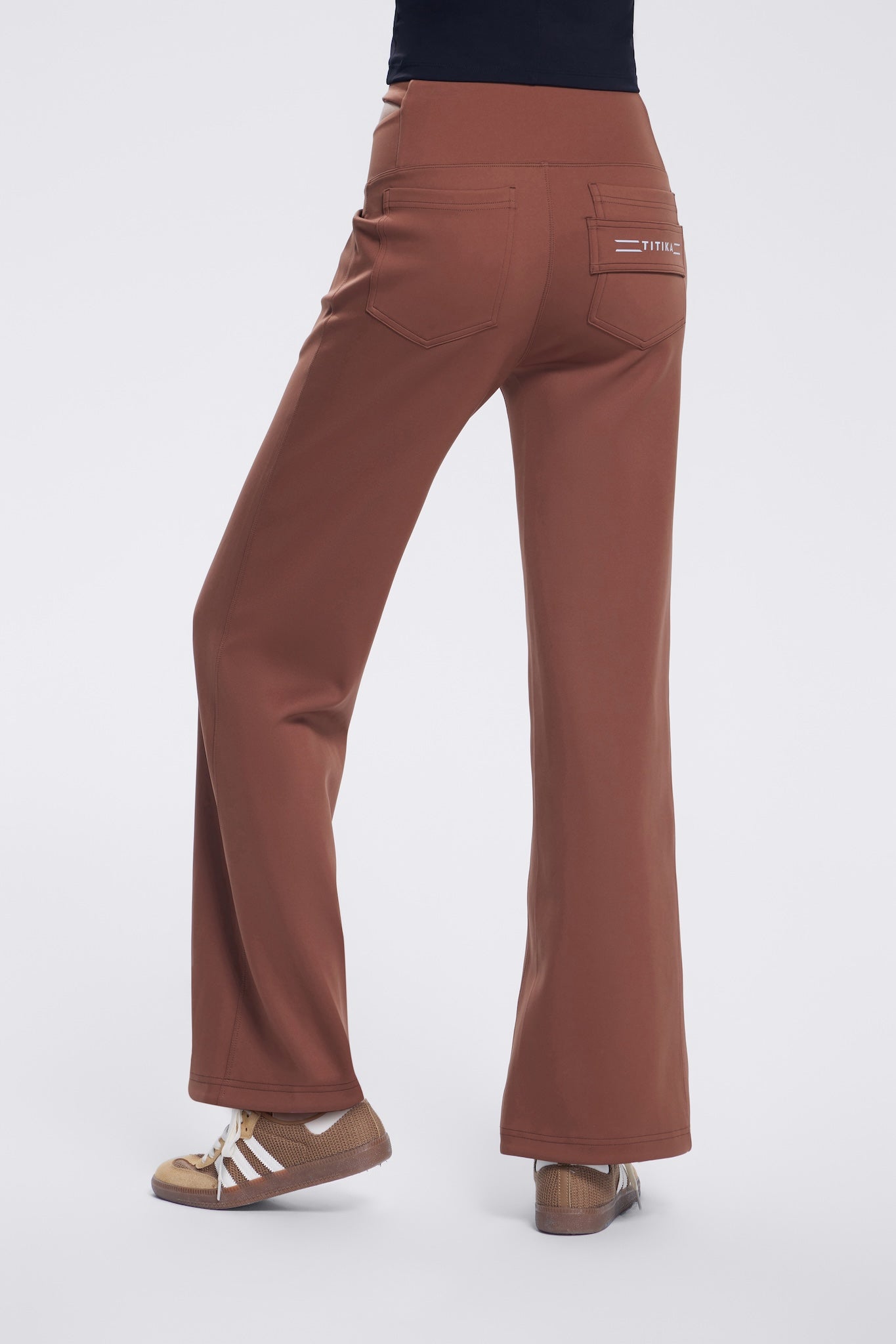 Aurelia Women's High-Waisted Slim Fit Stretch Dress Pants for Work & Office - Professional Business Casual Trousers for Women