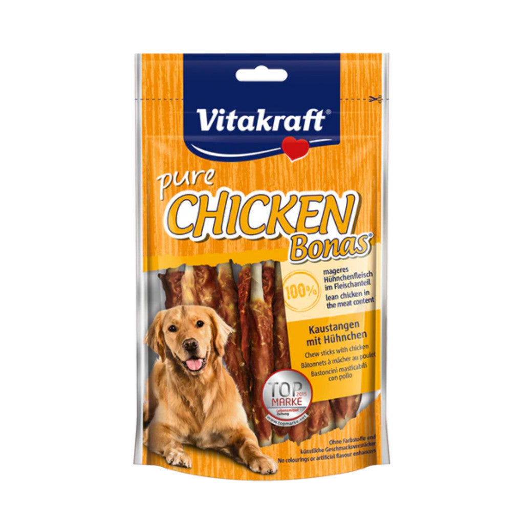 Vitakraft Natural Dog Treats 80g - Healthy Chicken, Cheese, Beef, Lamb, Duck, Ham & Fish Flavors for Small & Large Dogs - High Protein Snacks for Training, Rewards & Dental Care
