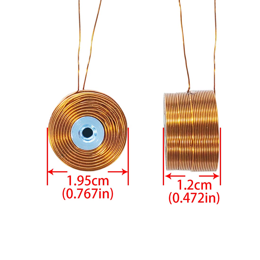 Gikfun 3pcs Copper Magnetic Levitation Coil with Iron Core for Arduino DIY Projects - EK1909 | Perfect for Science Experiments, STEM Education & Electronics Hobbyists