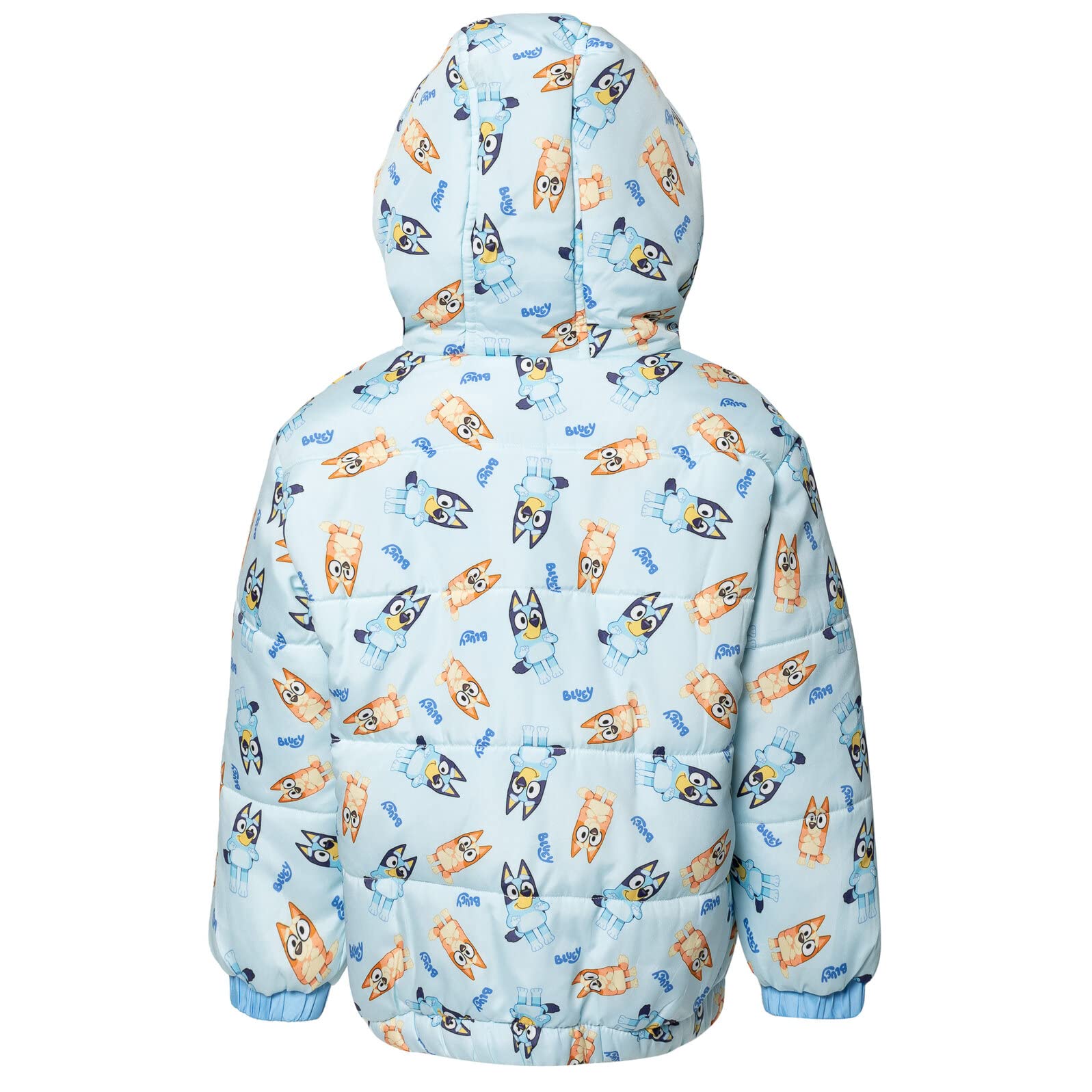 Bluey Bingo Puffer Jacket for Kids - Warm Winter Coat with Zip Up, Cute Cartoon Character Design - Perfect for Outdoor Play, School, and Cold Weather Adventures