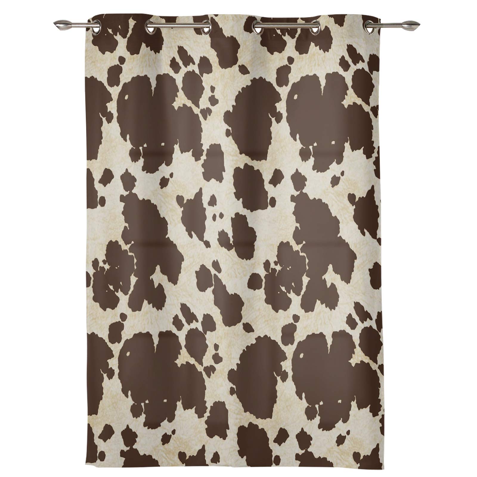 Cowhide Print Window Curtain Panel - 52