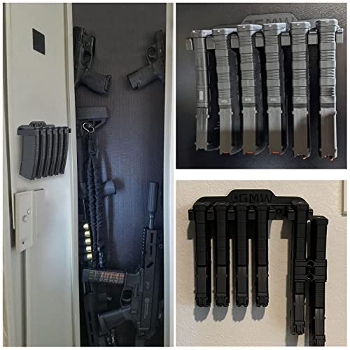 GMW PMAG Magazine Holder - AR Magnetic Gun Magazine Wall Mount for Gun Safe Storage | Secure & Quick Access for Home Defense & Range Practice