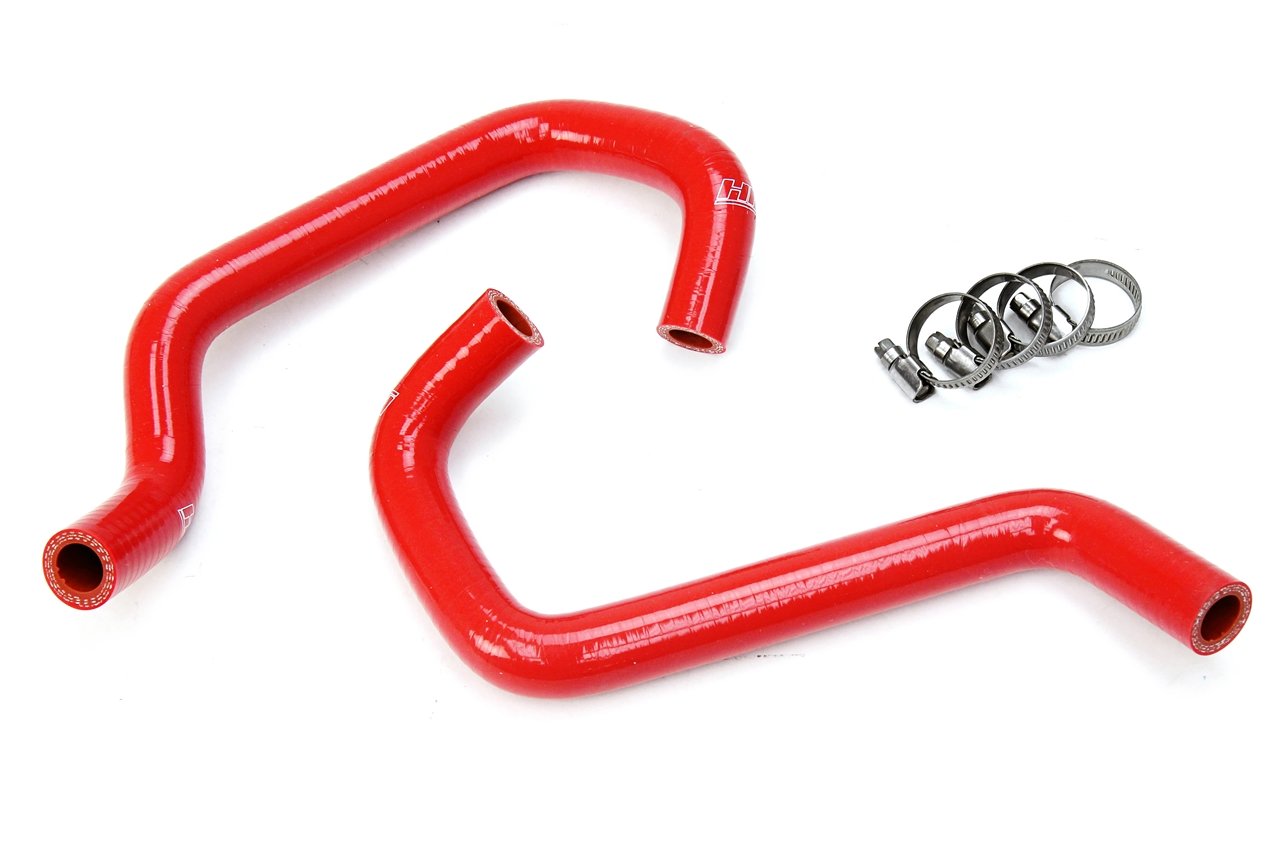 HPS 57-1701-RED Red Silicone Heater Hose Coolant Kit - High Temperature Resistance, Durable Replacement for Car, Truck, RV & Marine Engines - Perfect for Winter Heating Systems & Coolant Circulation