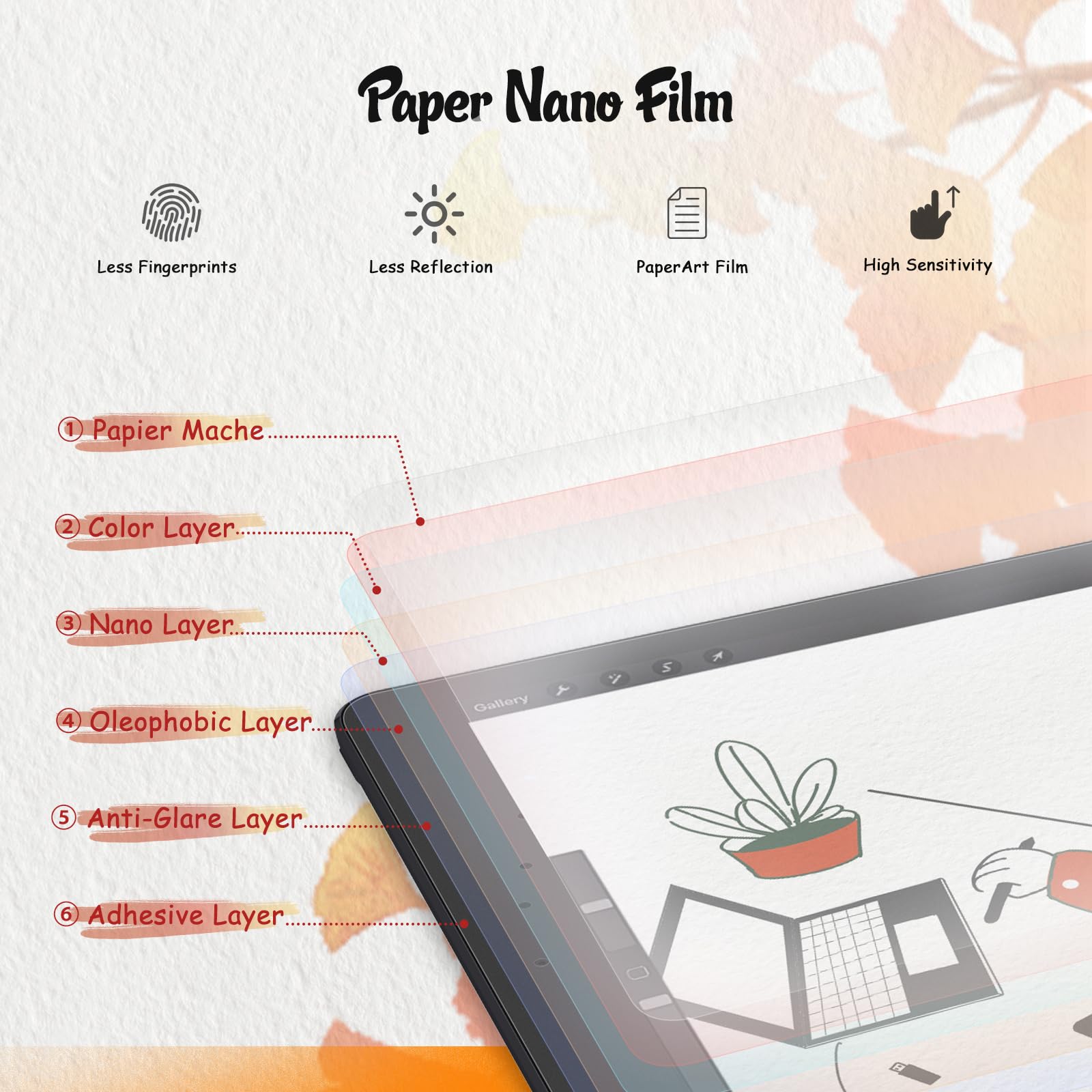 KCT 2 Pack Matte Paperfeel Screen Protector for iPad Air 3 (2019) & iPad Pro 10.5 (2017) - Anti-Glare PET Film Drawing Screen Protector with Easy Installation Kit | Perfect for Artists, Designers & Note-Taking