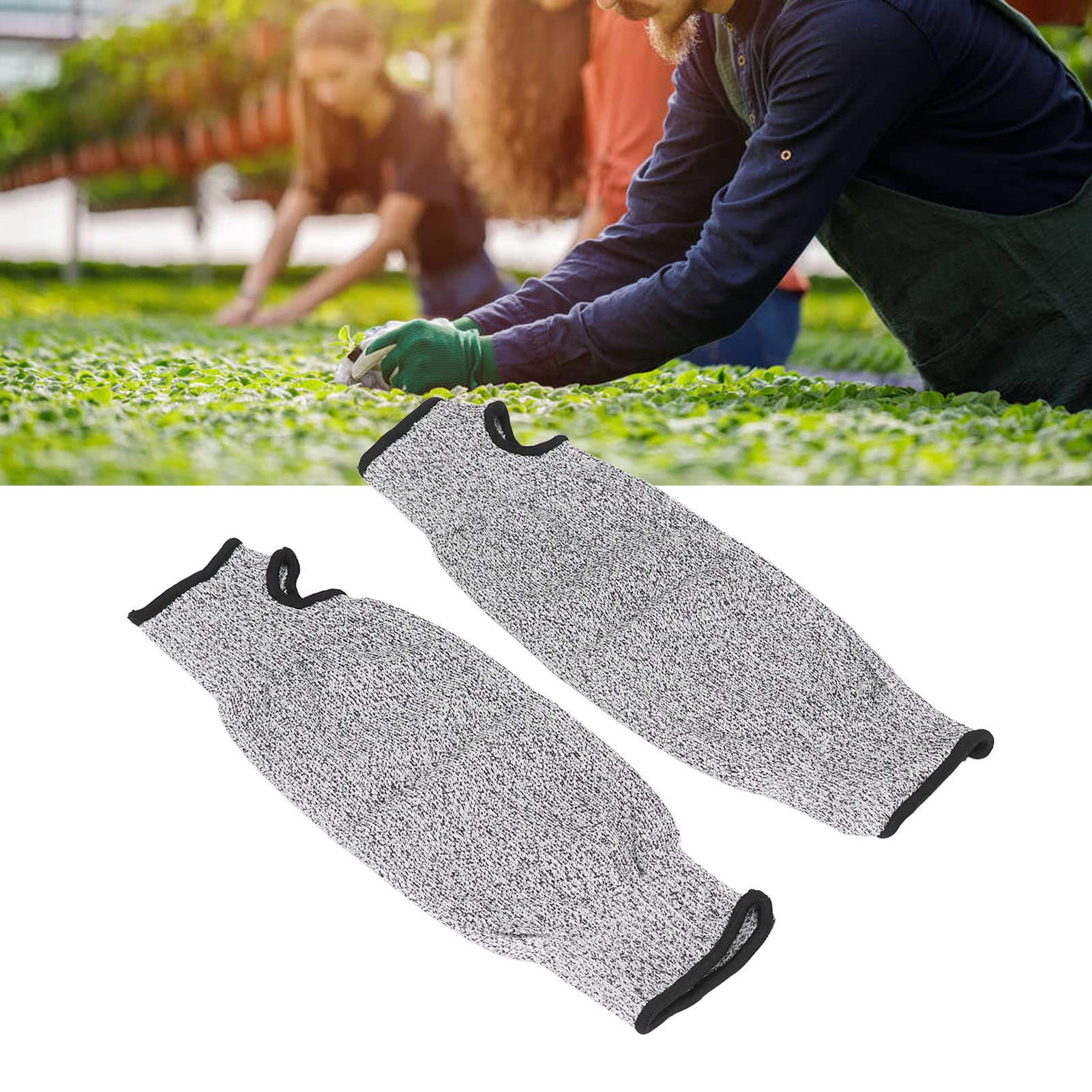 Haofy Cut & Heat Resistant Arm Sleeves - Anti-Abrasion Safety Arm Guards for Gardening, Kitchen Work & Farm Use - Protective Gear for Cooking, Landscaping & Outdoor Activities