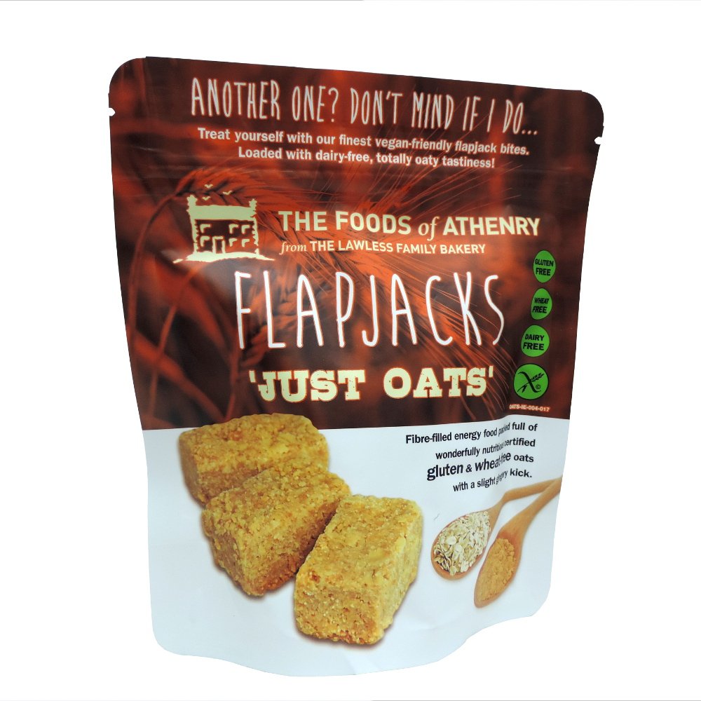 The Foods of Athenry - Flapjacks - Just Oats - 150g (Pack of 12) | Healthy Snack Bars for Breakfast, Hiking & On-the-Go Energy