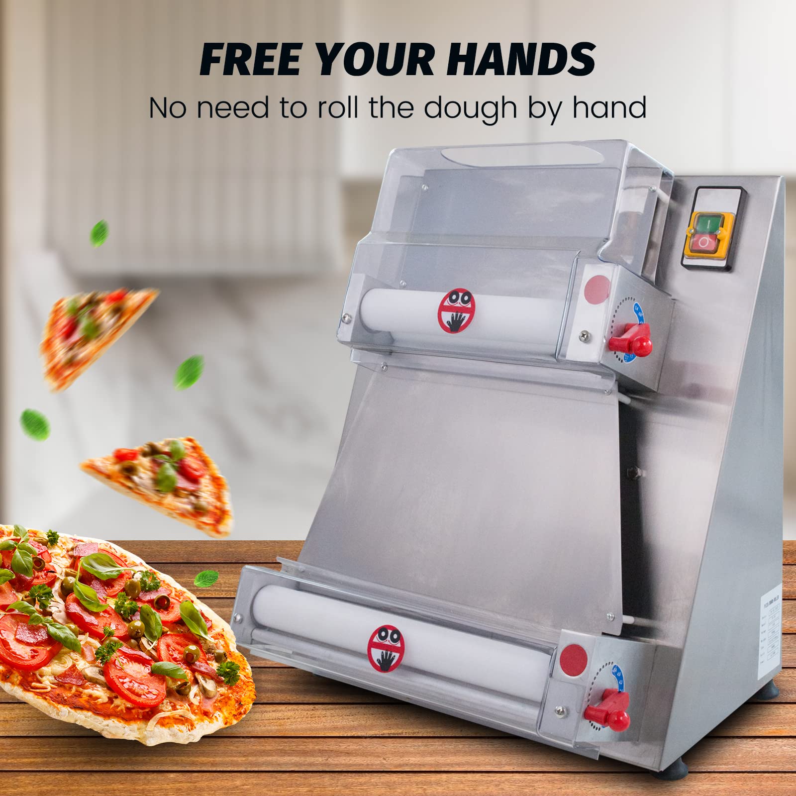 370W Electric Dough Sheeter Machine - 15.7