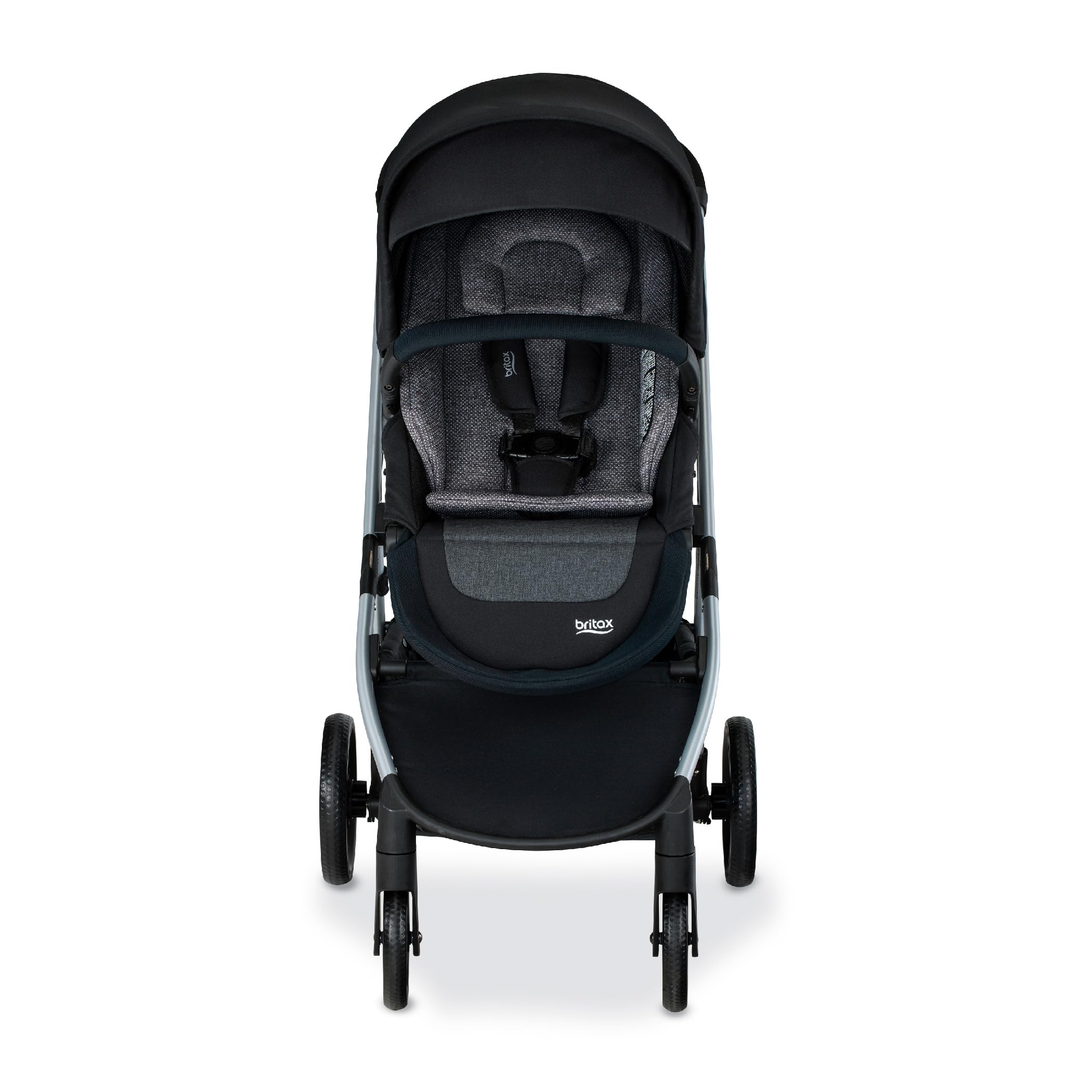 **Britax Grove™ Modular Stroller – Lightweight Travel Stroller with CozyFit™ Insert & Bumper Bar | 6 Riding Modes | SafeWash Fabric | Pindot Onyx Design | Perfect for City Walks, Travel & Everyday Use**