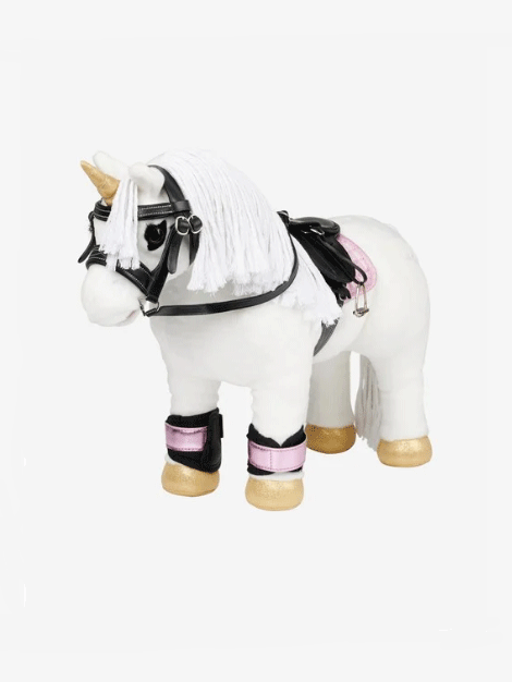 Le Mieux Toy Pony Shimmer Brushing Boots - Glitter Horse Grooming Accessories for Kids & Collectors | Perfect for Playtime, Shows & Stable Care