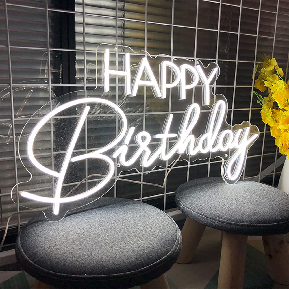 Happy Birthday Neon Sign - 19.6