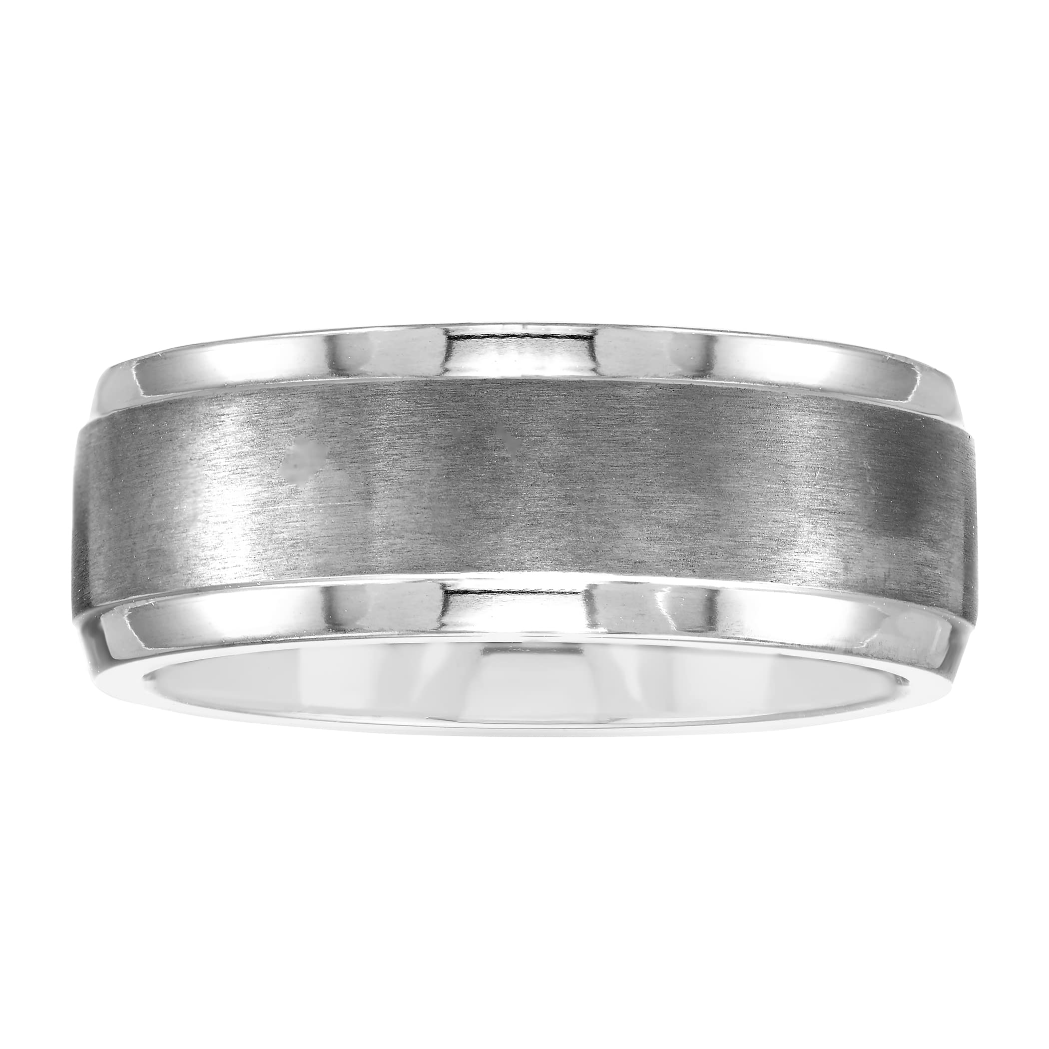Boston Bay Diamonds Tantalum Comfort Fit Men's Wedding Band & Fashion Ring - 7mm & 8mm Width Options - Hypoallergenic & Durable for Everyday Wear - Perfect for Weddings, Anniversaries & Special Occasions