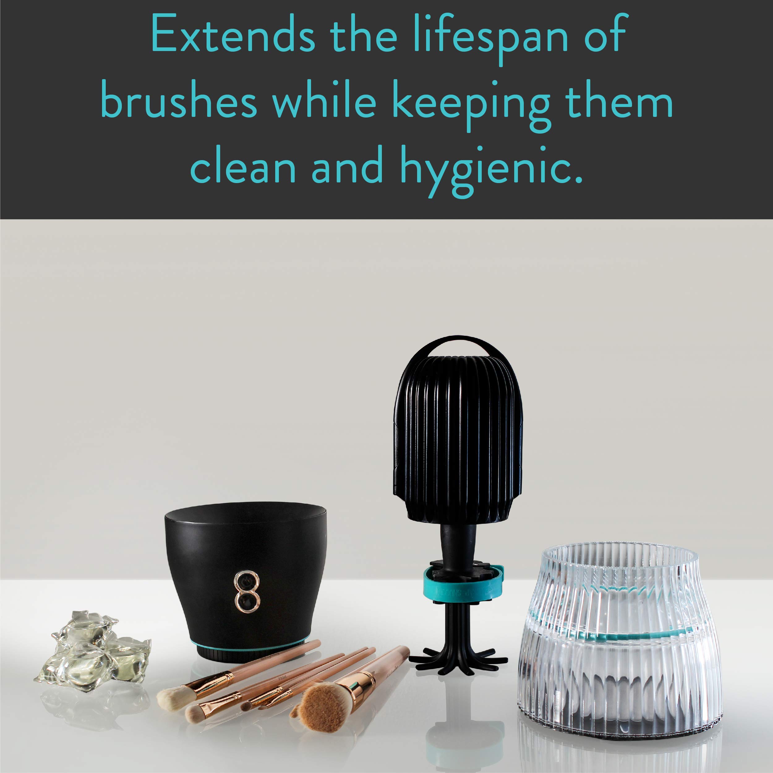 TAO Clean Sonic Makeup Brush Cleaner Pods - 20 Count | Deep Cleansing for All Brush Types | Perfect for Home & Professional Salon Use