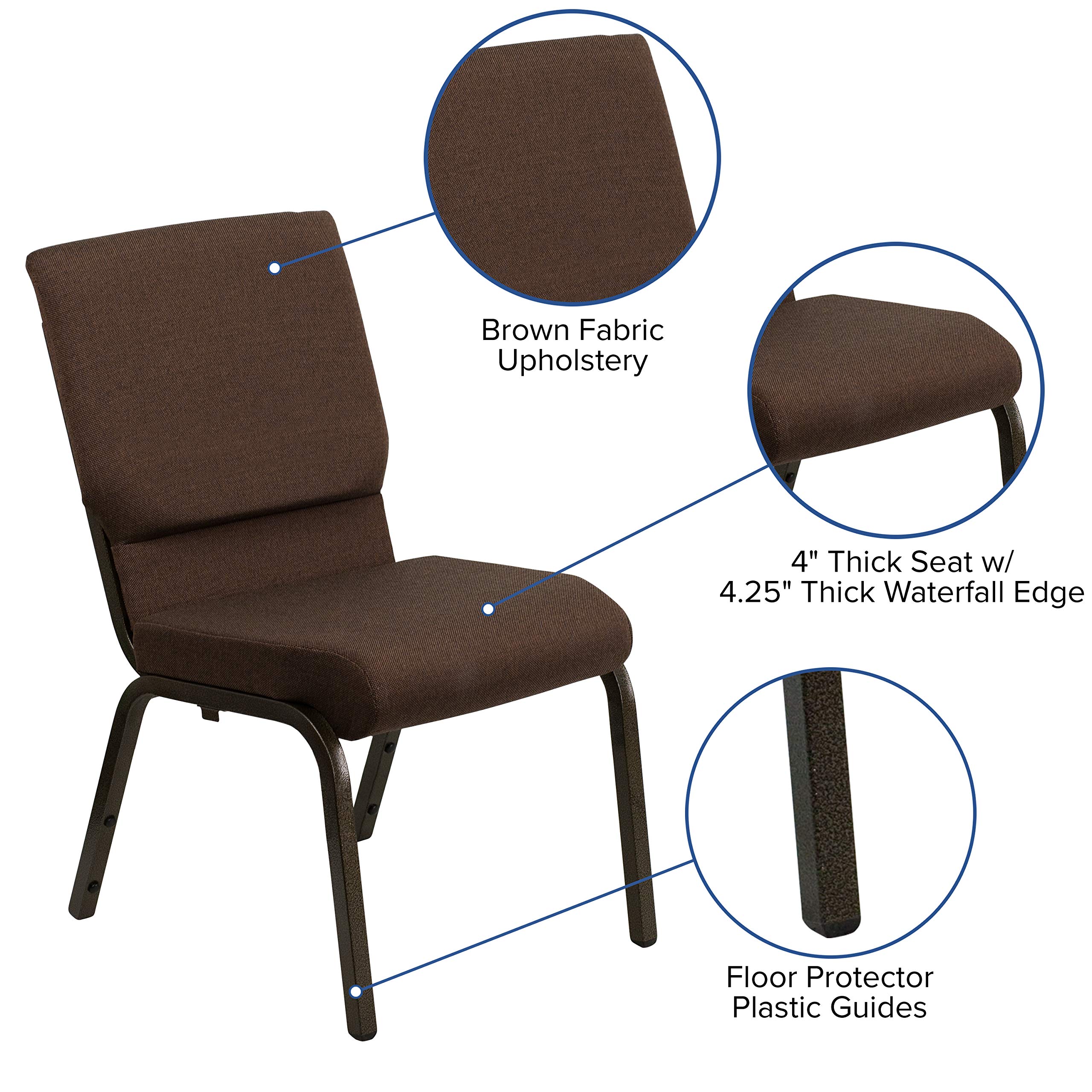 Emma & Oliver Stacking Auditorium Chair with 19