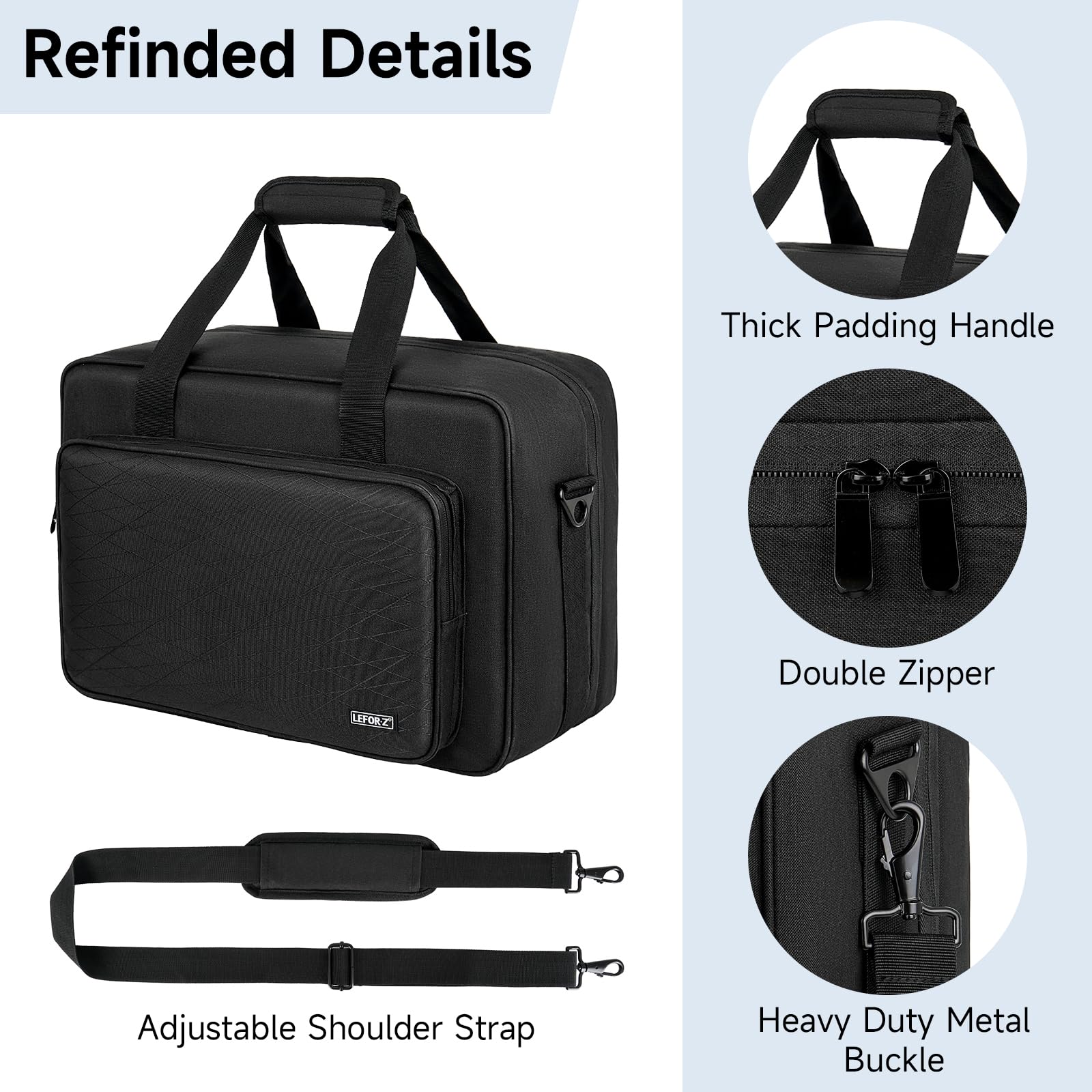 IVODEELA PS5/PS5 Pro Carrying Case - Protective Storage Bag for PS5 Controllers, Game Discs & Charging Accessories (Black) | Perfect for Travel, Gaming Parties & Console Protection