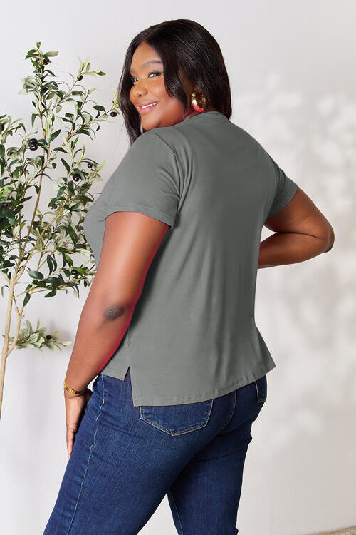 Round Neck Short Sleeve T-Shirt for Men - Comfortable Cotton Casual Tee - Perfect for Everyday Wear, Gym & Outdoor Activities