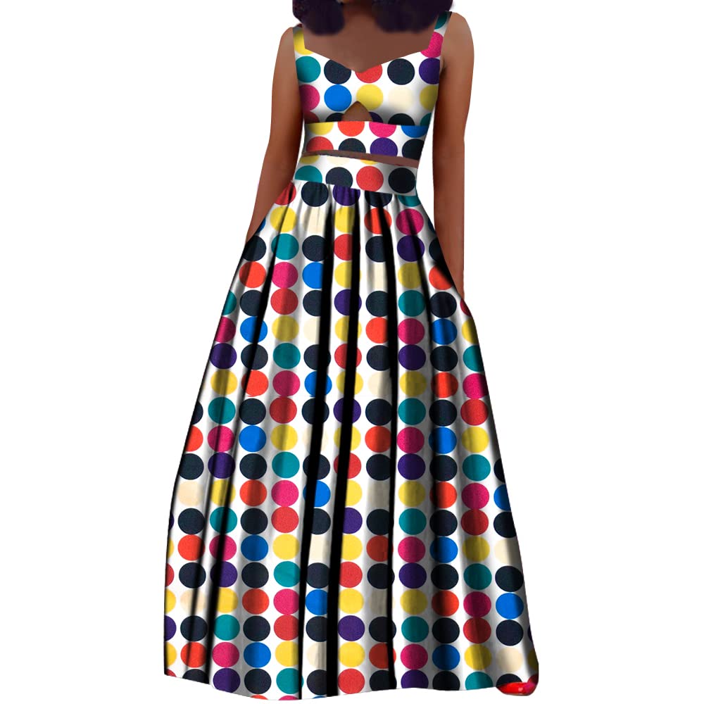 Elegant African Dresses for Women - 2 Piece Traditional Ankara Kente Print Outfit for Party, Wedding & Special Occasions | Casual & Formal Wear | Perfect for Cultural Events, Bridal Showers & Festive Celebrations