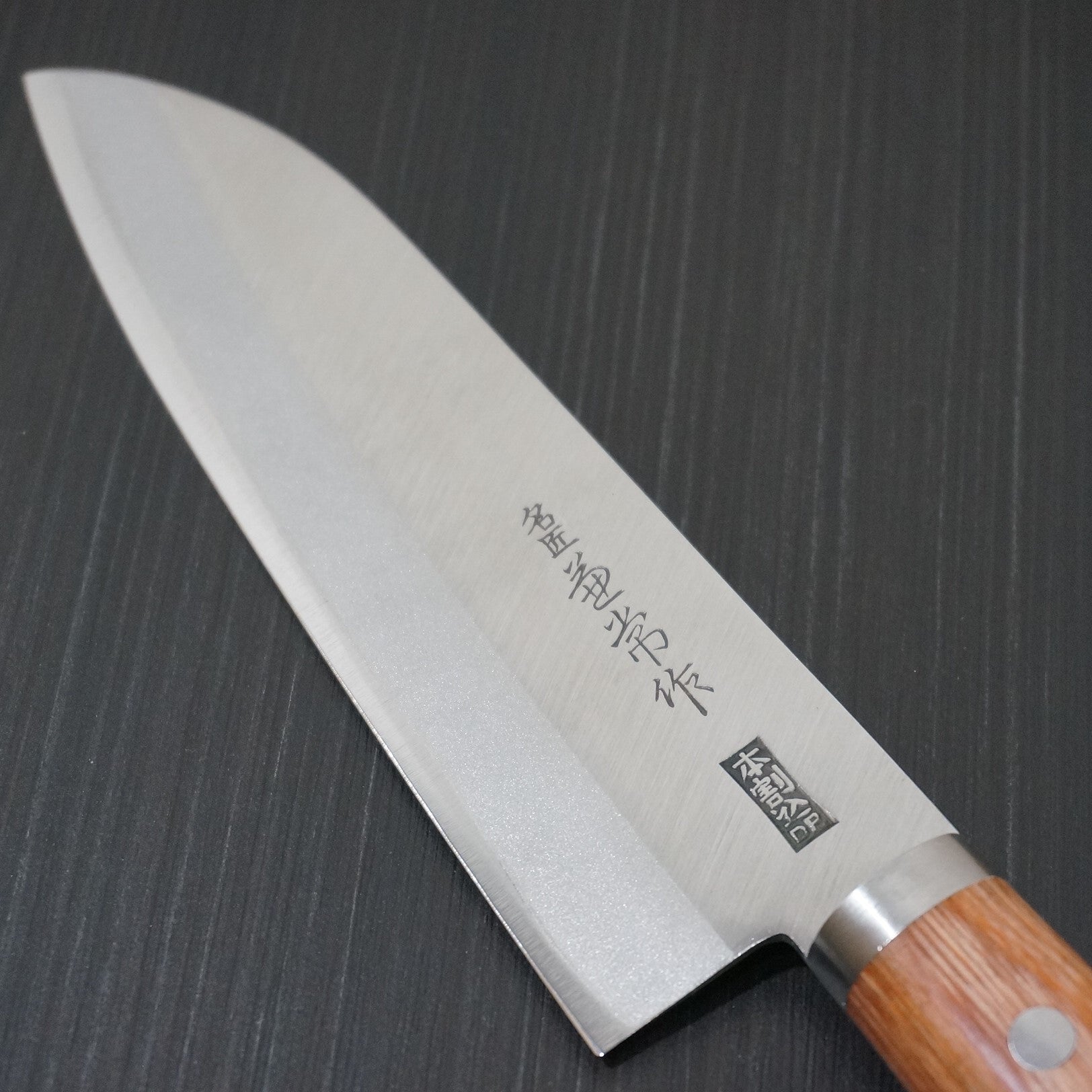 Kanetsune Santoku Knife 165mm - Premium Takefu Shiro 2 Clad Stainless Steel Japanese Kitchen Knife for Slicing, Dicing & Chopping Vegetables, Meat & Fish