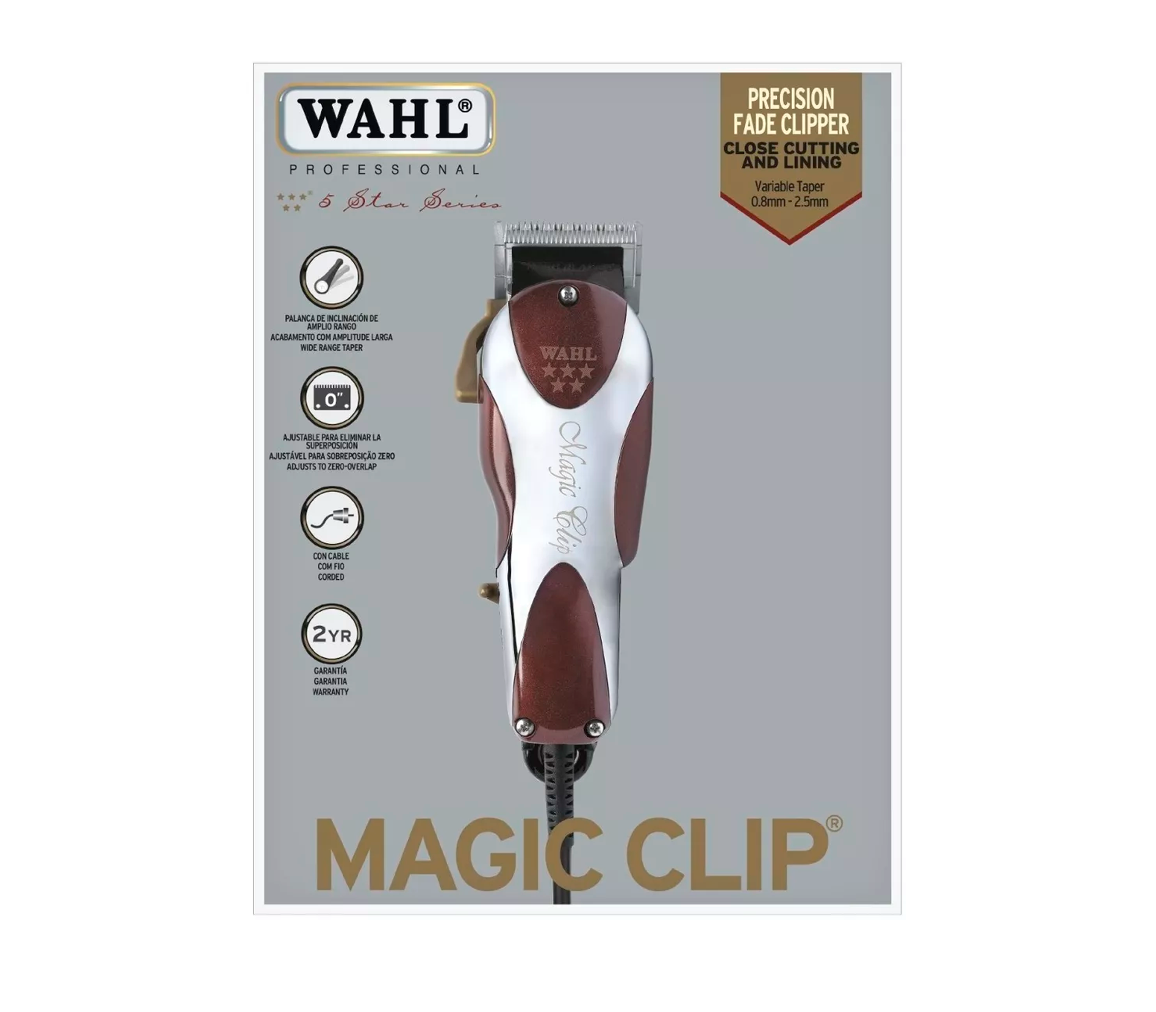 WAHL Magic Clip Cordless Hair Clipper for Men - Professional Barber Grade Hair Trimmer for Home & Salon Use - Perfect for Fades, Buzz Cuts & Styling