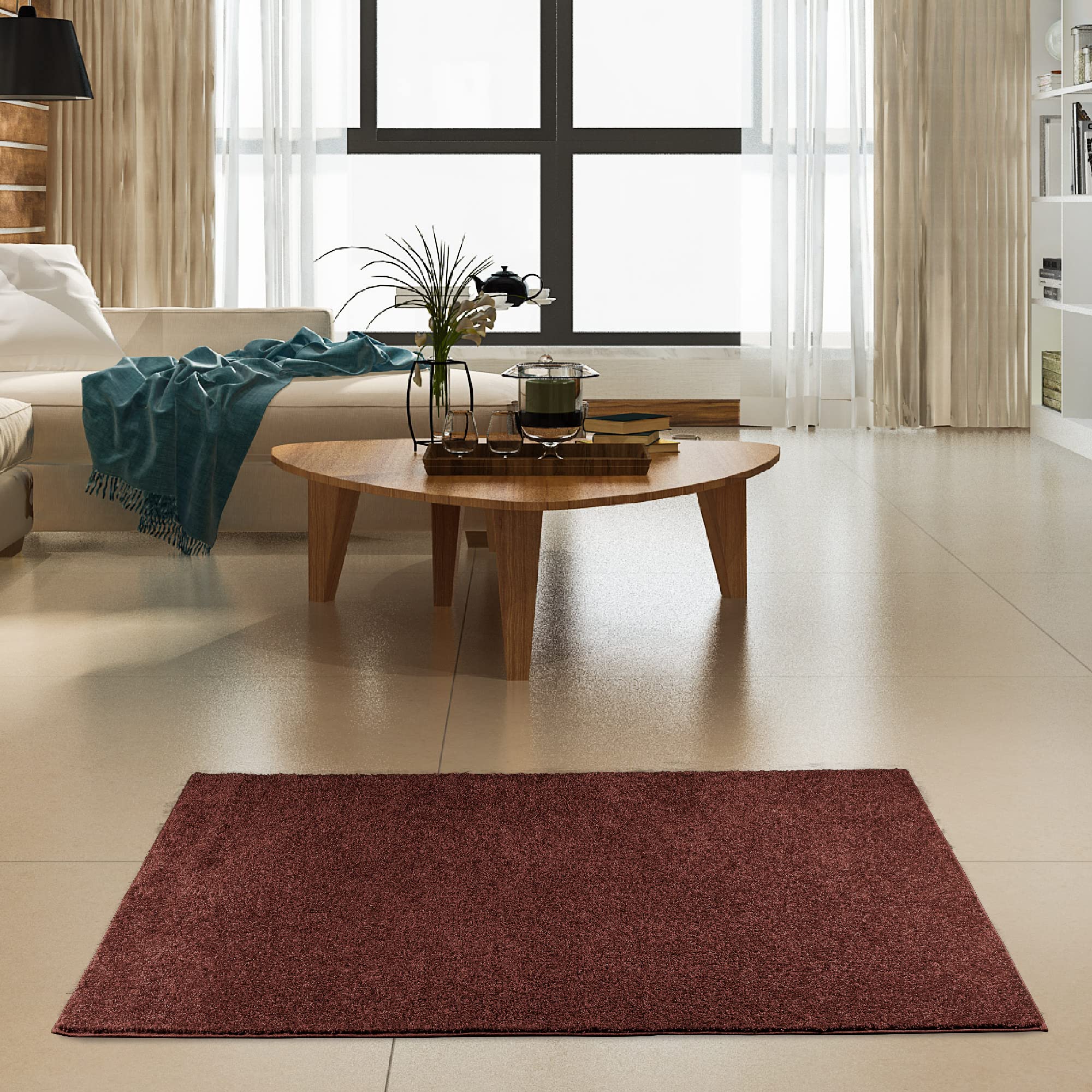 Premium Chocolate Brown Indoor/Outdoor Runner Rug 2' x 12' - Commercial Grade, Pet & Kid Friendly, Stain Resistant - Perfect for Living Room, Hallway, Wedding Aisle, Event Decor - Made in USA